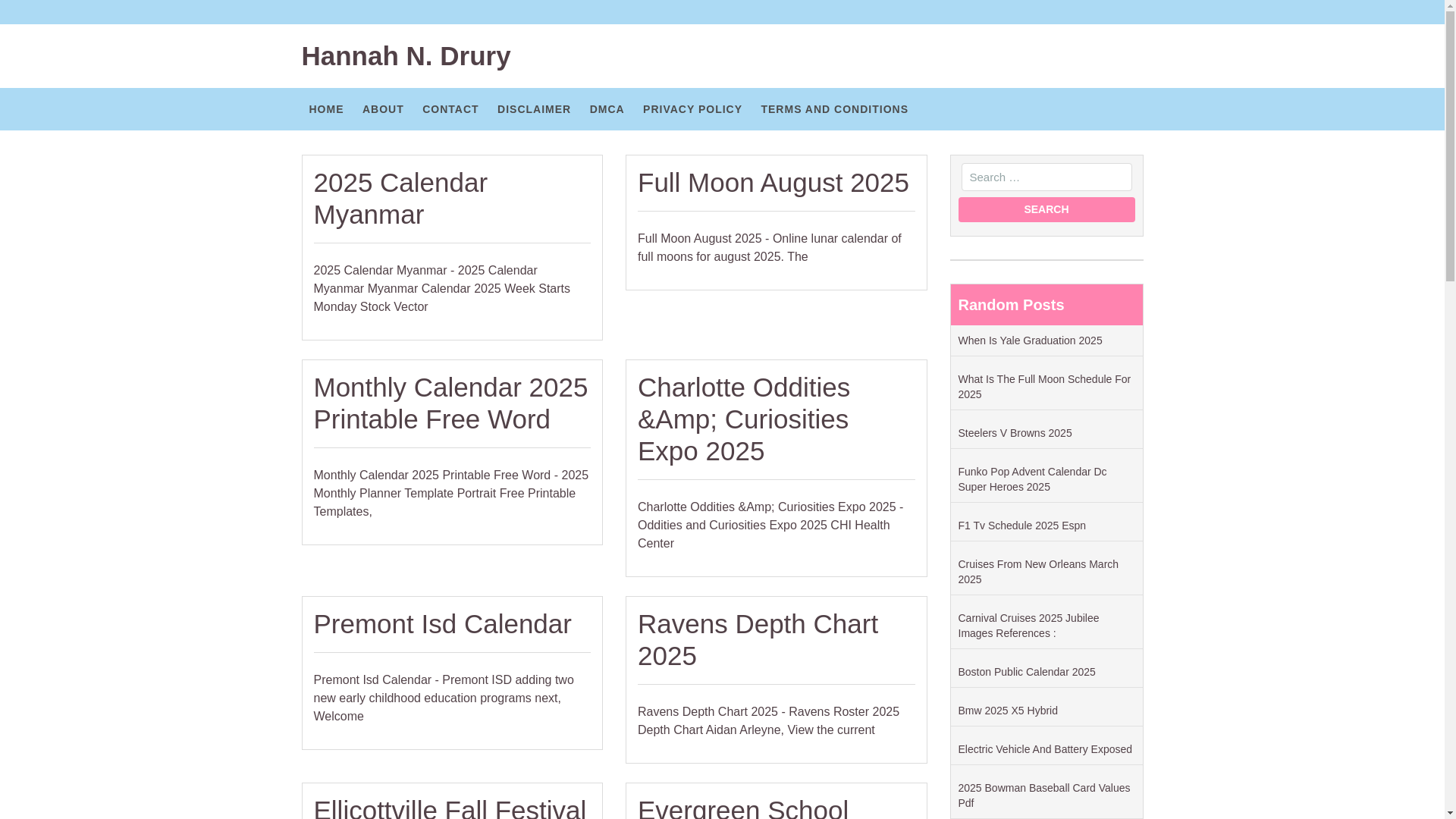 website screenshot of https://hannahndrury.pages.dev/