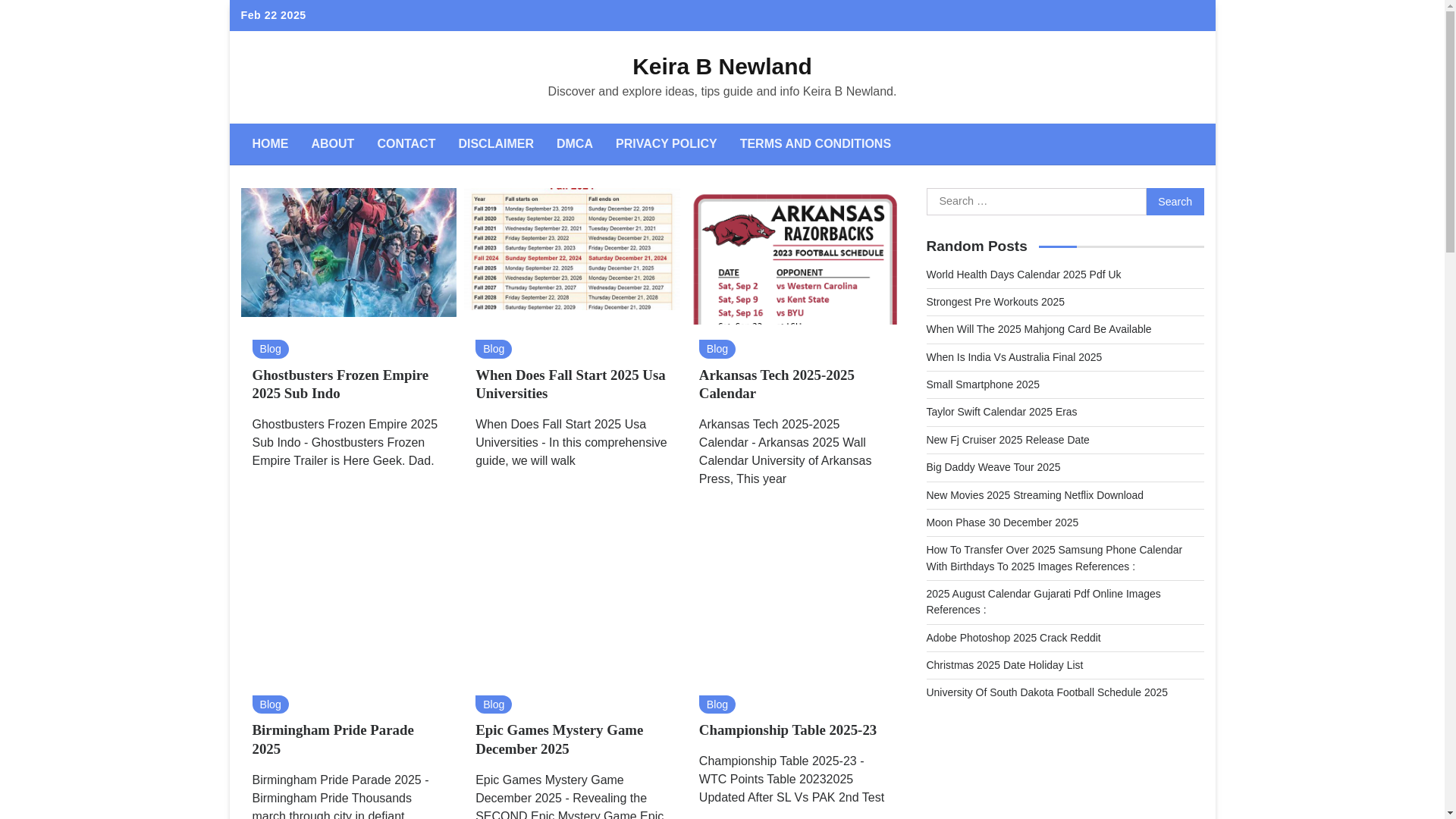 website screenshot of https://keirabnewland.pages.dev/