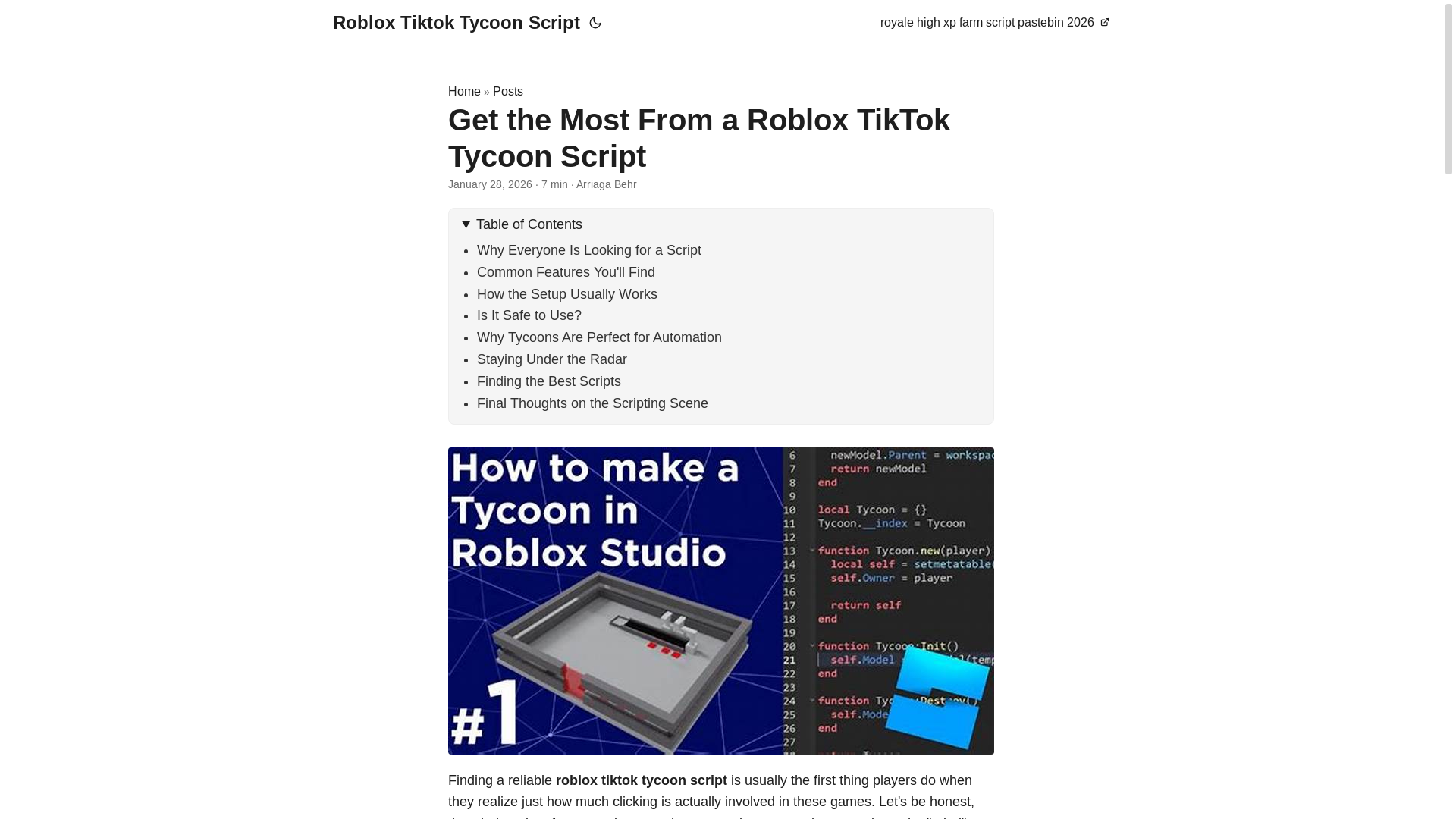 website screenshot of https://roblox-tiktok-tycoon-script.pages.dev/