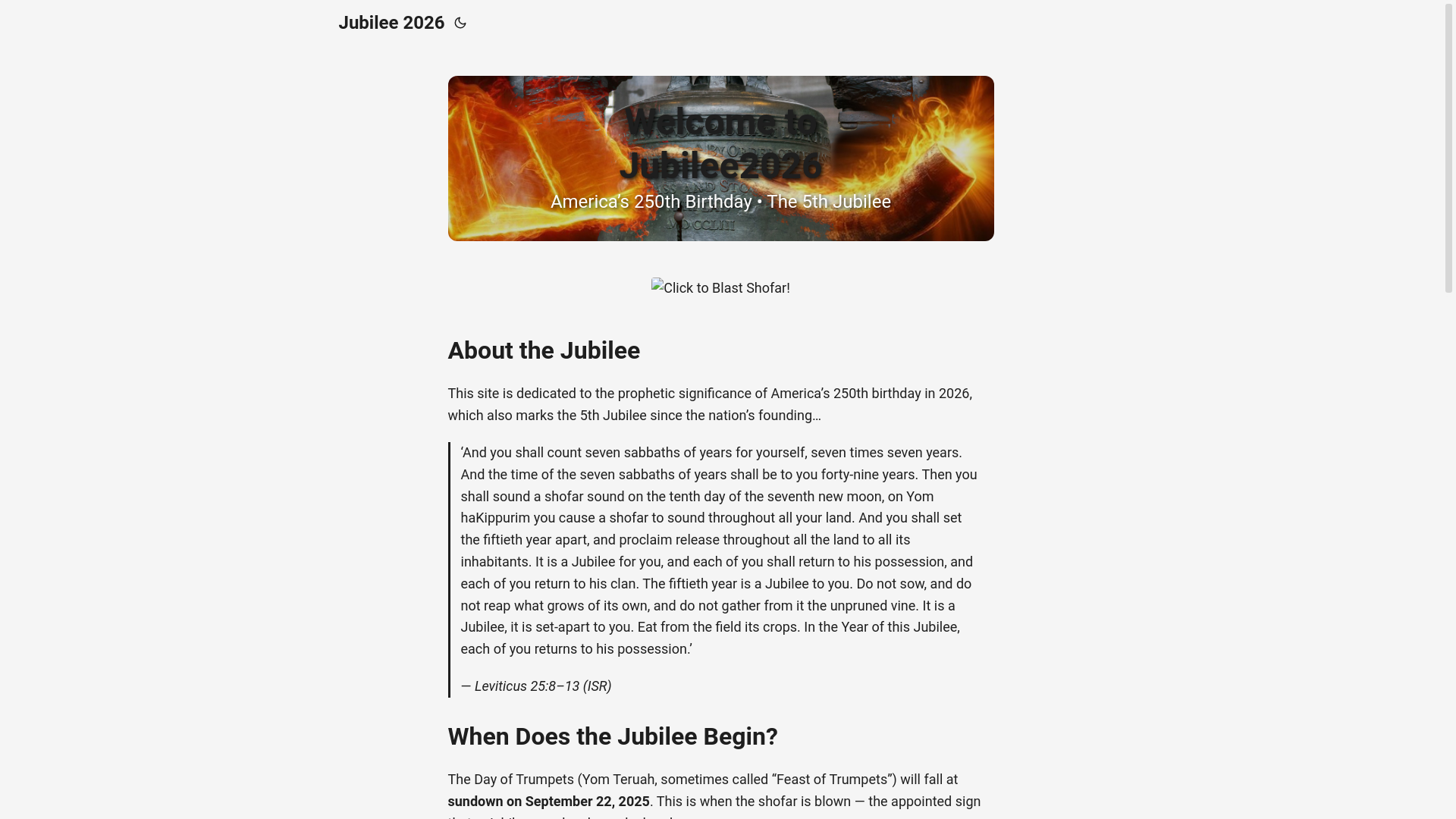 website screenshot of https://jubilee2026-site.pages.dev/