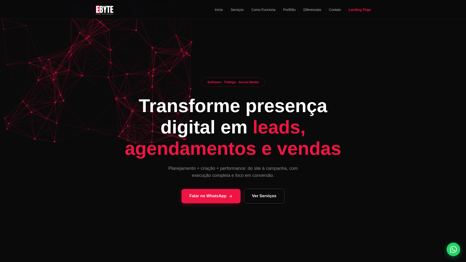 website screenshot of https://ebytedigital.com.br/