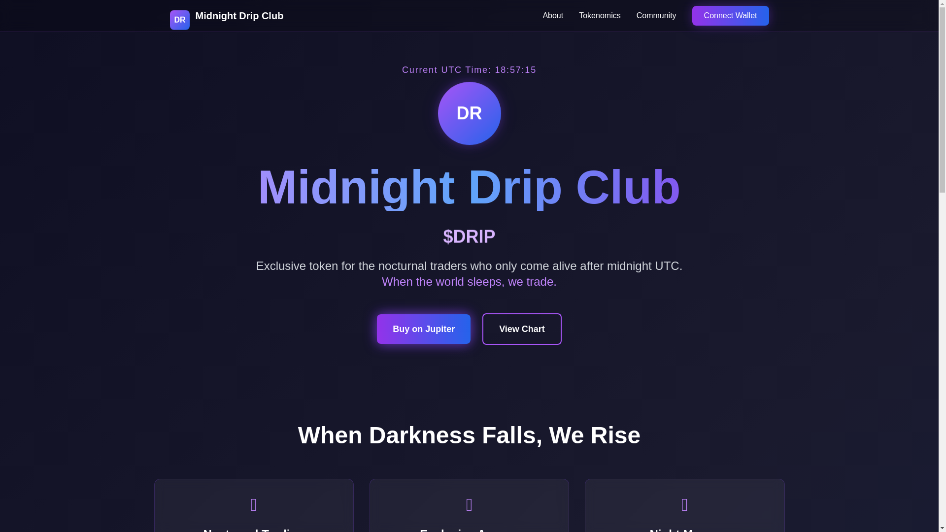 website screenshot of https://dripclub-test.online/