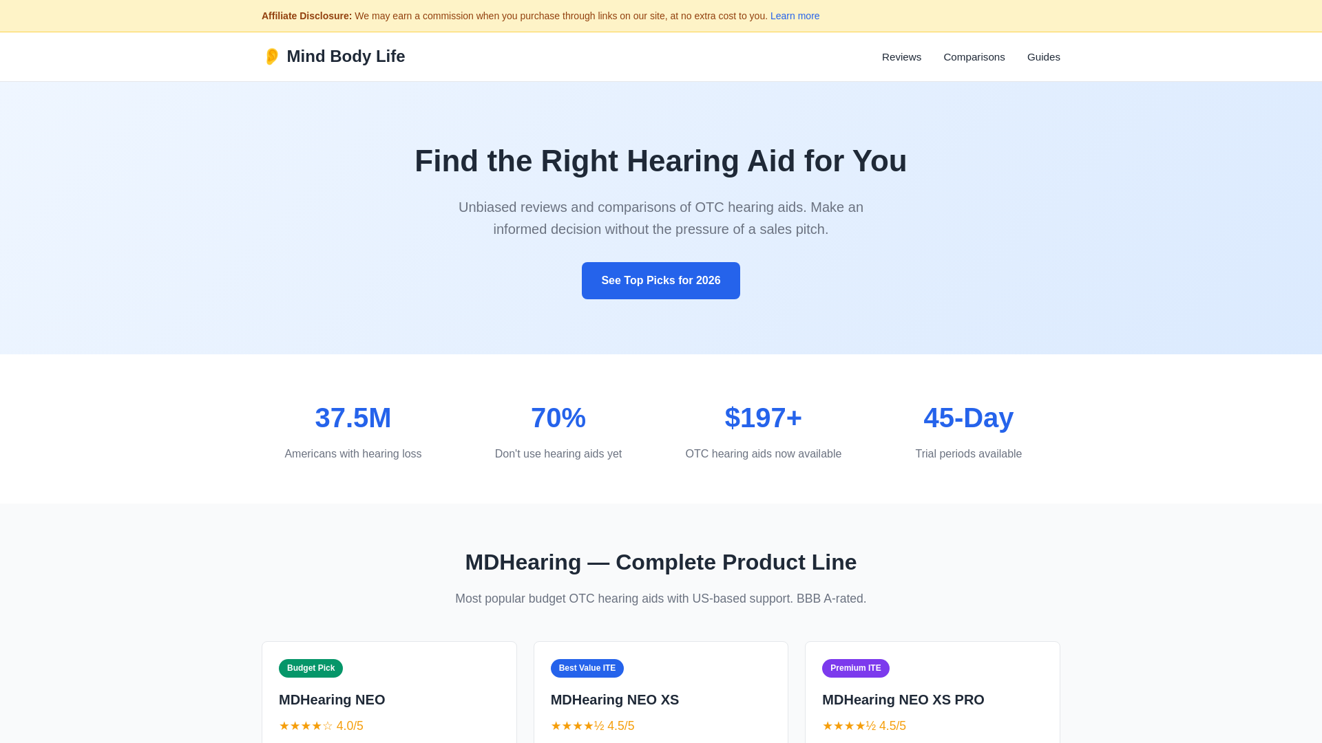 website screenshot of https://mind-body-life.pages.dev/