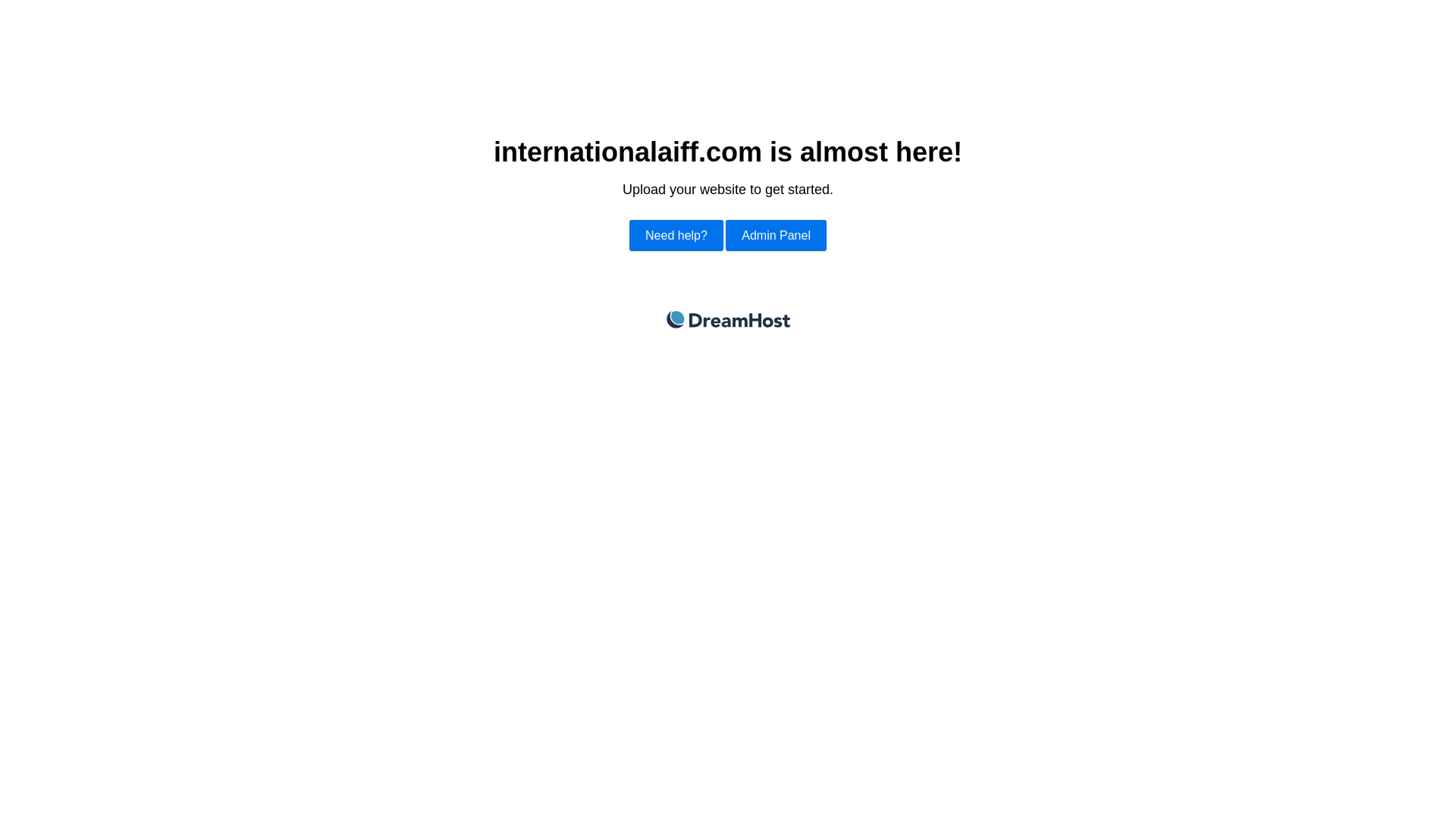 website screenshot of https://internationalaiff.com/