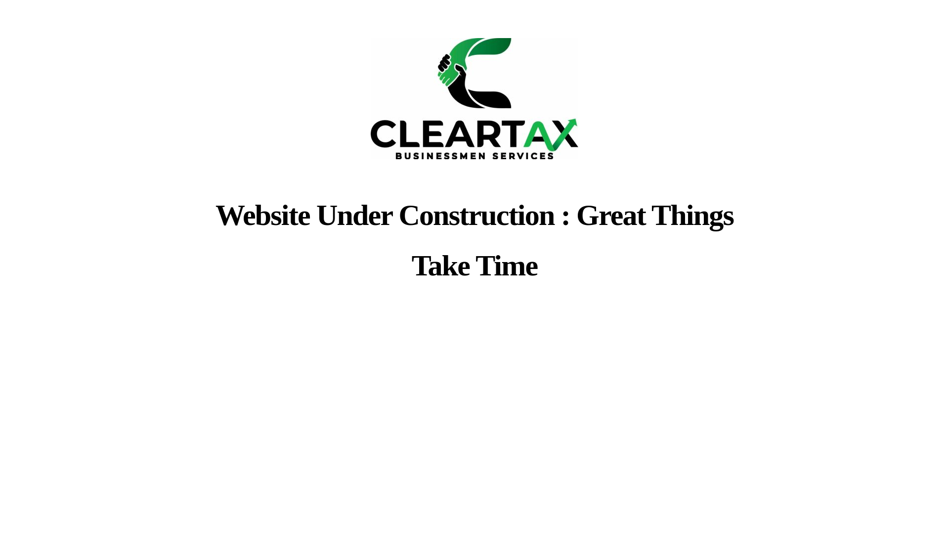 website screenshot of https://cleartaxconsultancy.ae/