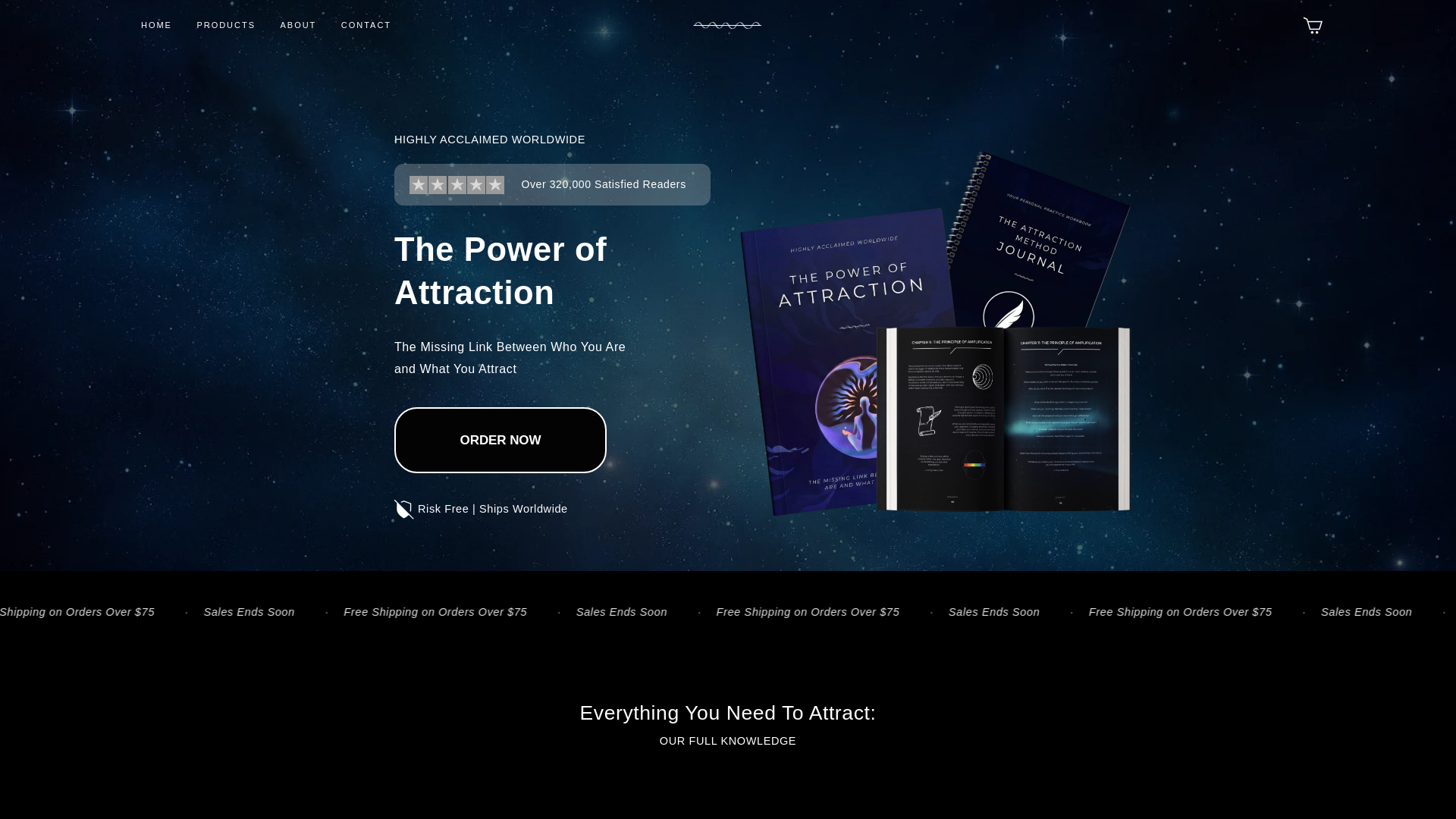 website screenshot of https://accurateattraction.com/