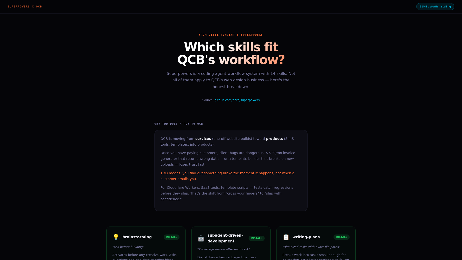 website screenshot of https://qcb-skills.pages.dev/