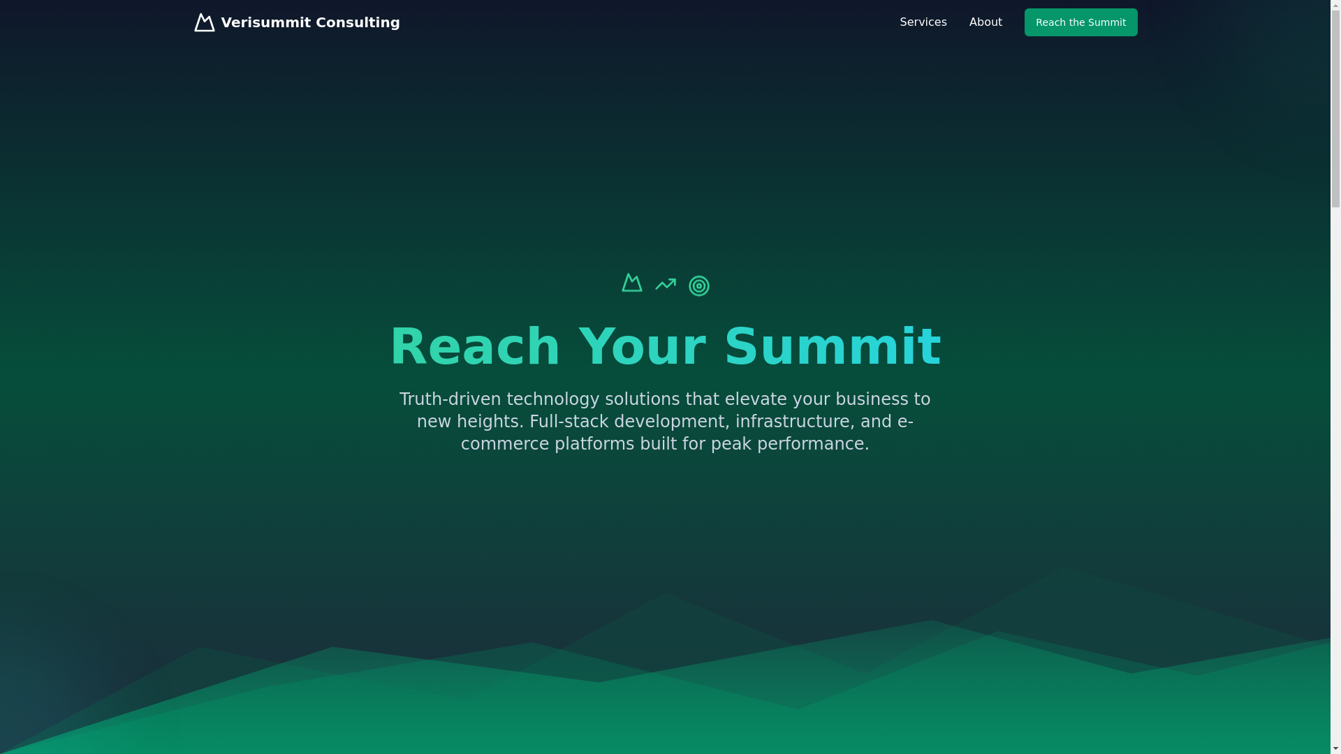 website screenshot of https://verisummit-consulting.com/