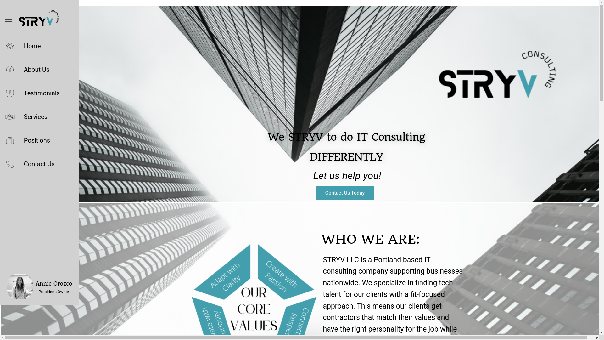 website screenshot of https://tcportland.com/