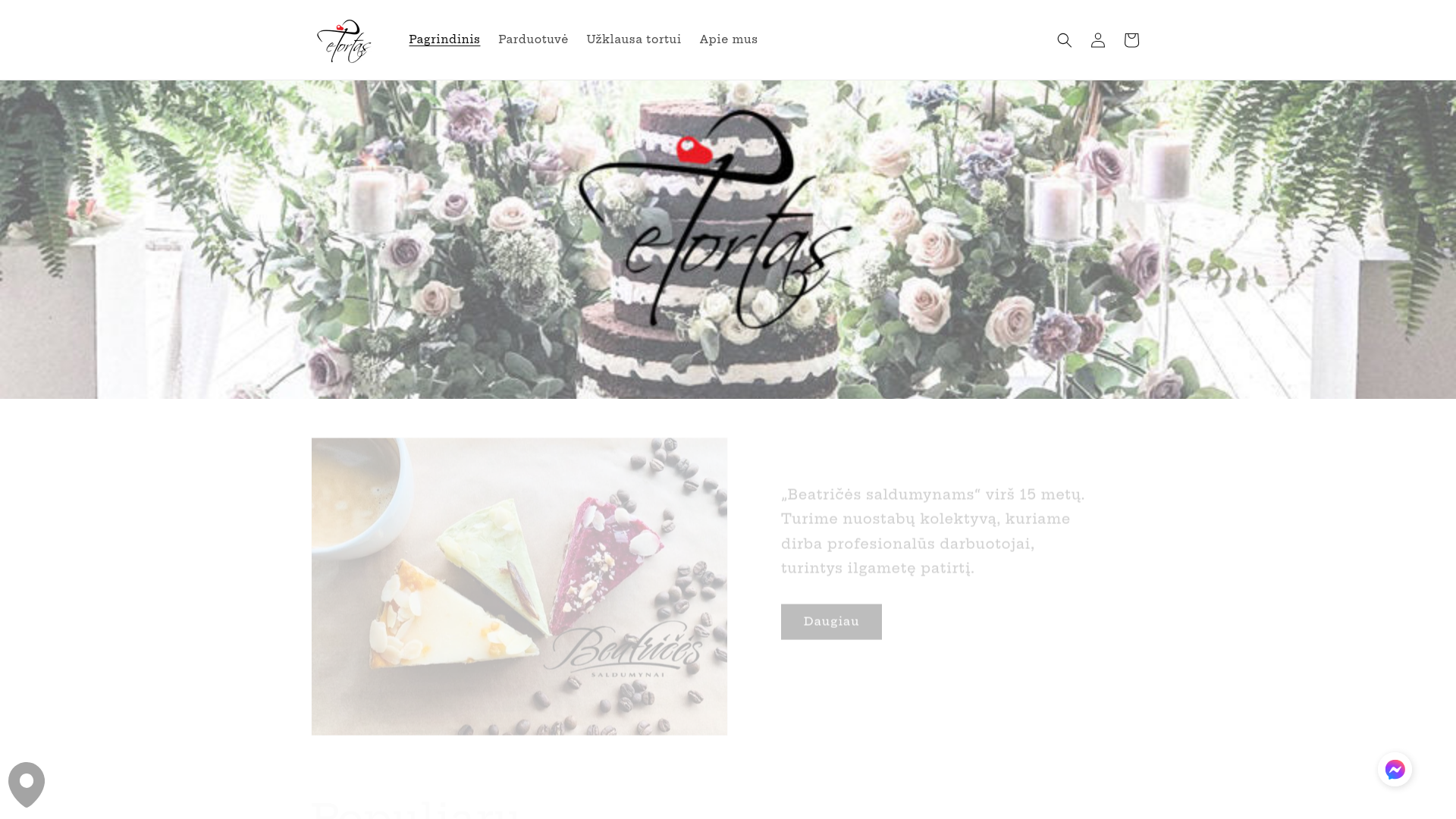 website screenshot of https://etortas.lt/