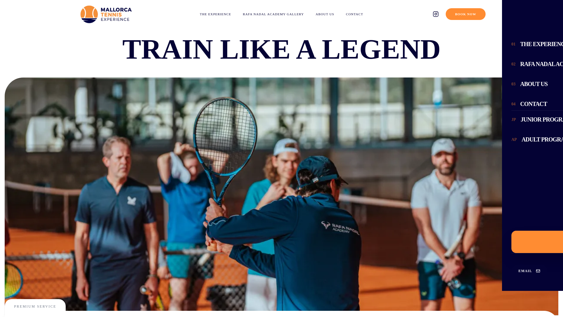 website screenshot of https://mallorcatennisexperience.pages.dev/