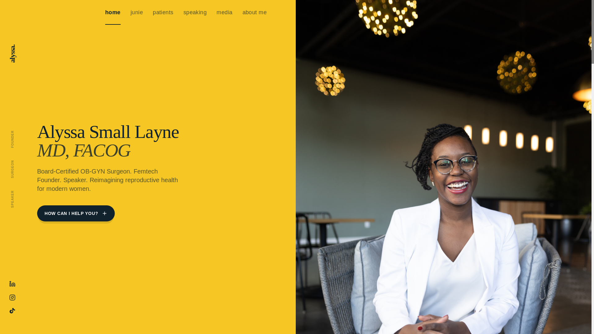 website screenshot of https://alyssasmalllayne.com/