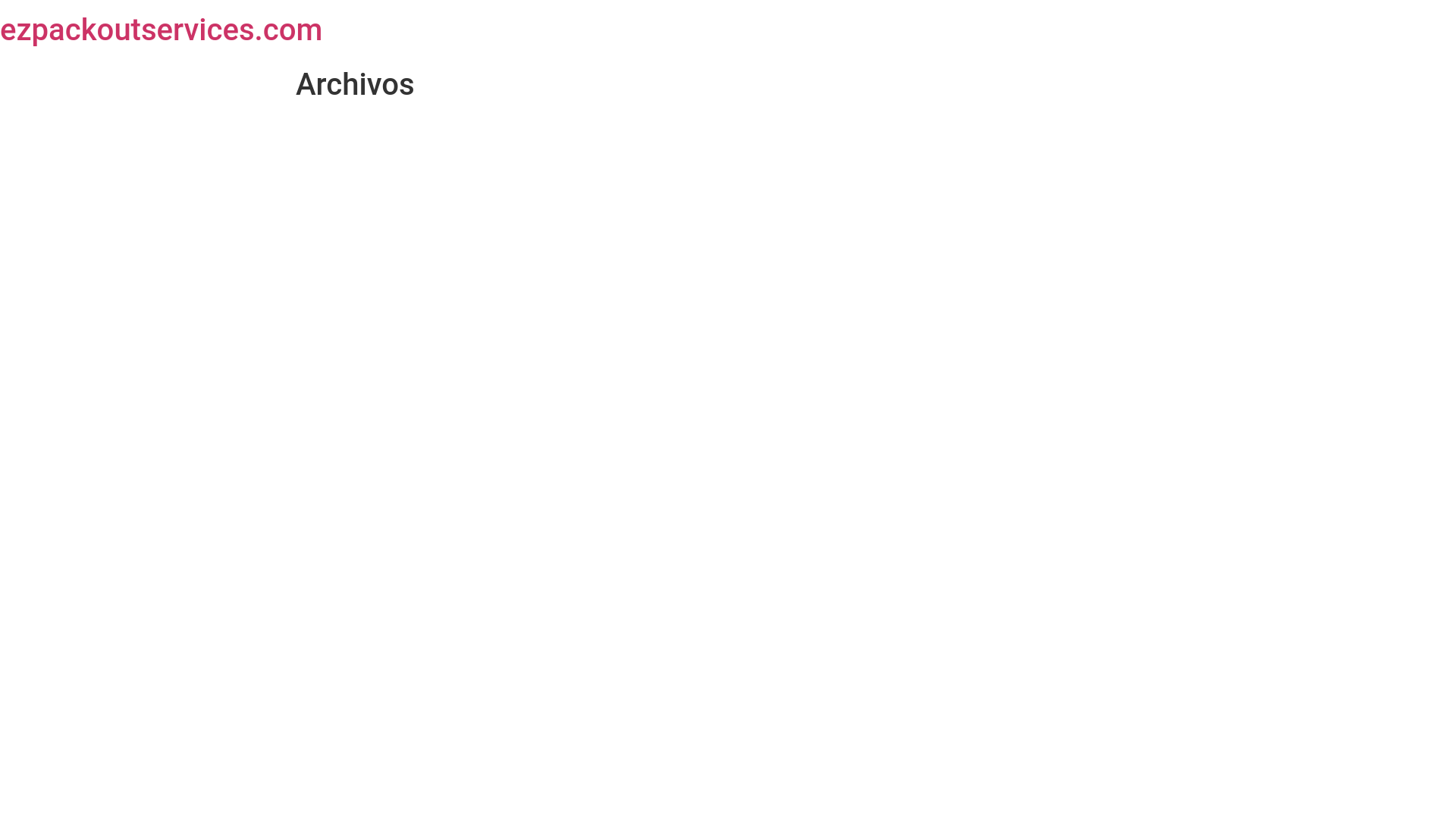 website screenshot of https://ezpackoutservices.com/