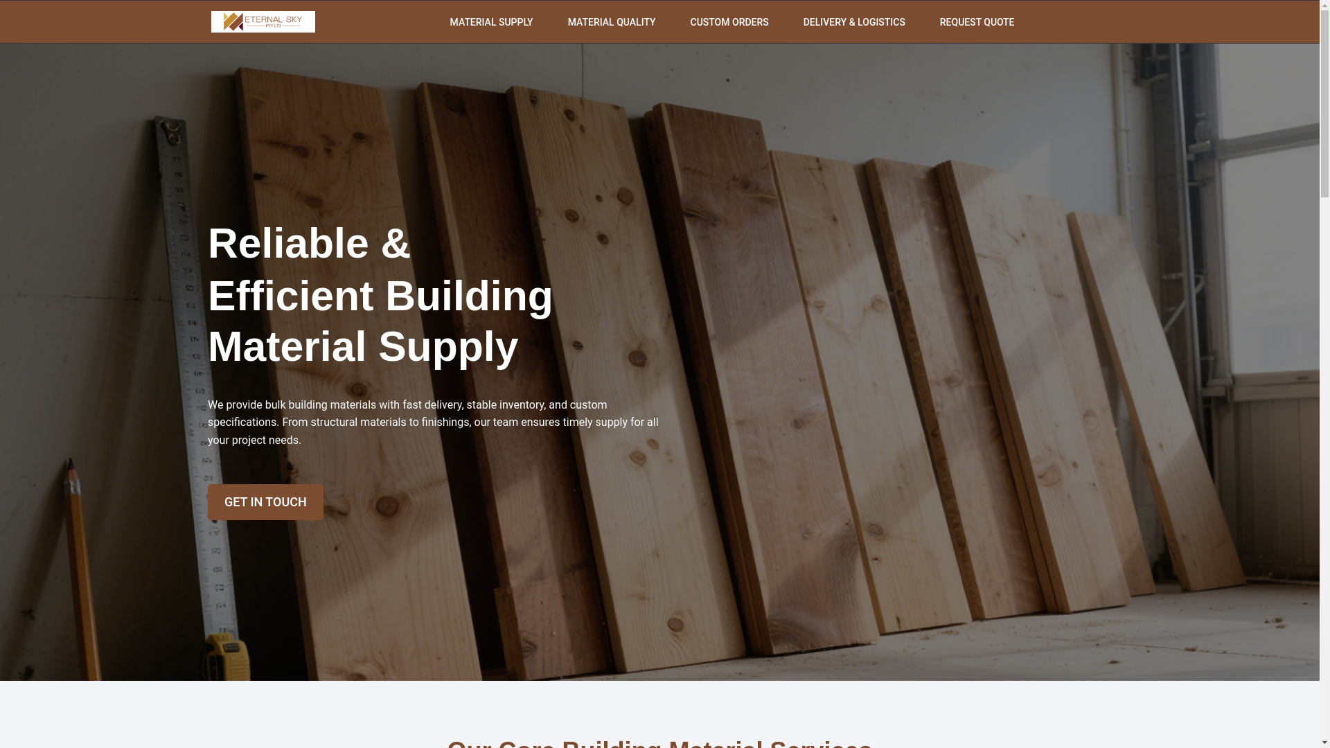 website screenshot of https://eternalskywholesale.com.au/