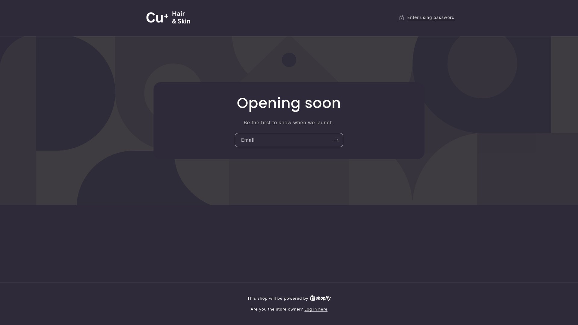 website screenshot of https://cuhairskin.com.au/