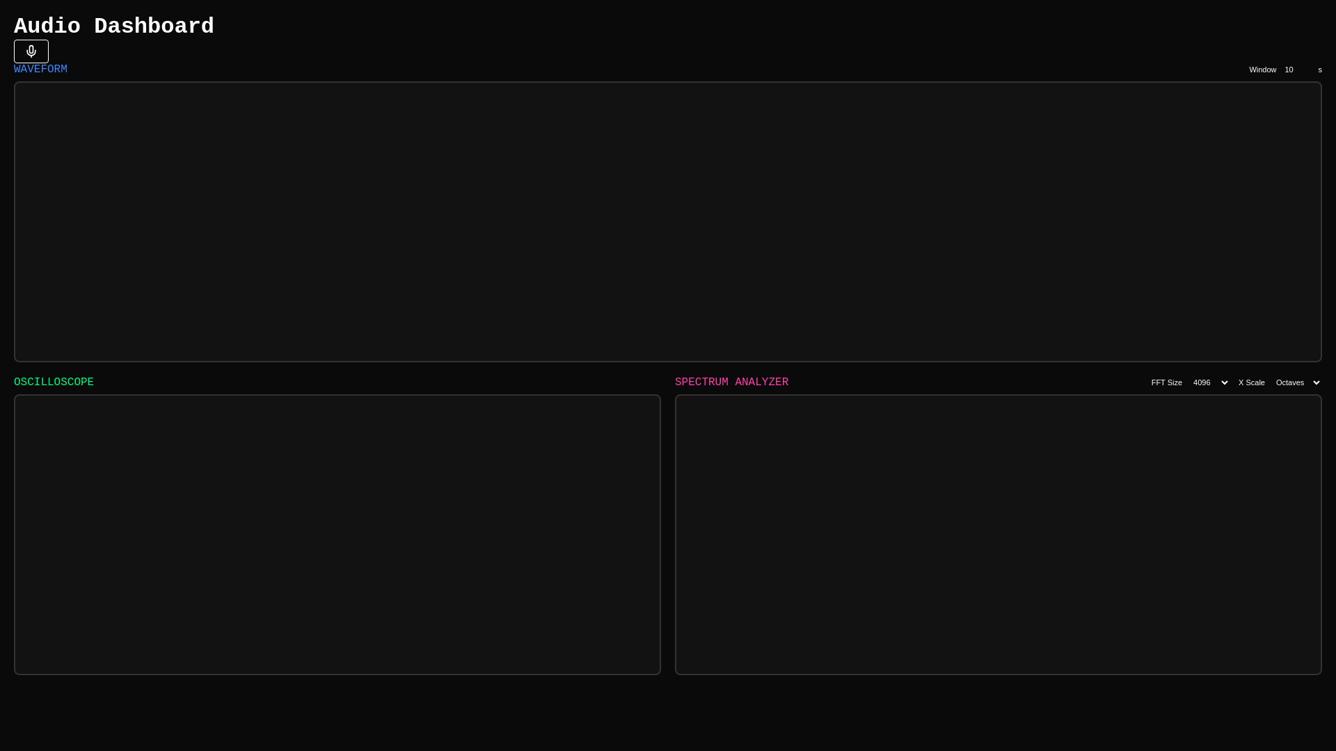 website screenshot of https://audio-dashboard.pages.dev/