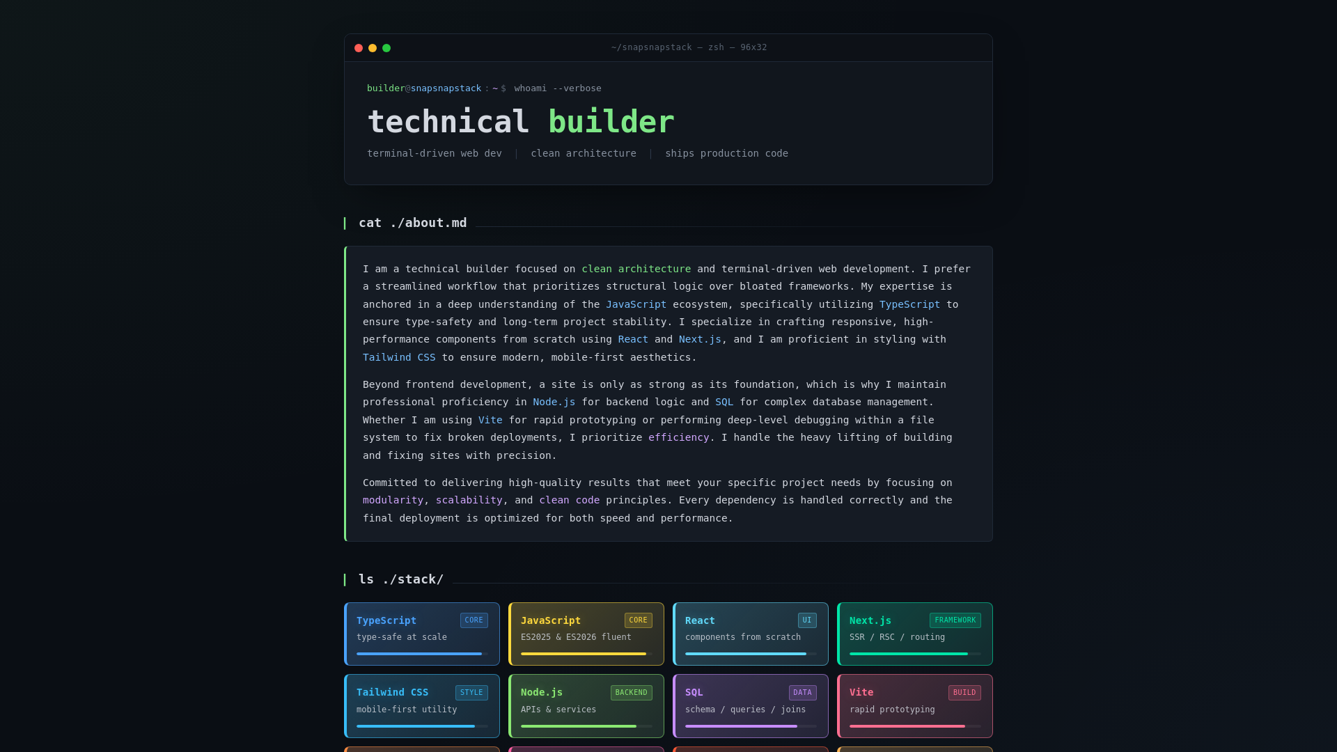 website screenshot of https://snapsnapstack.com/