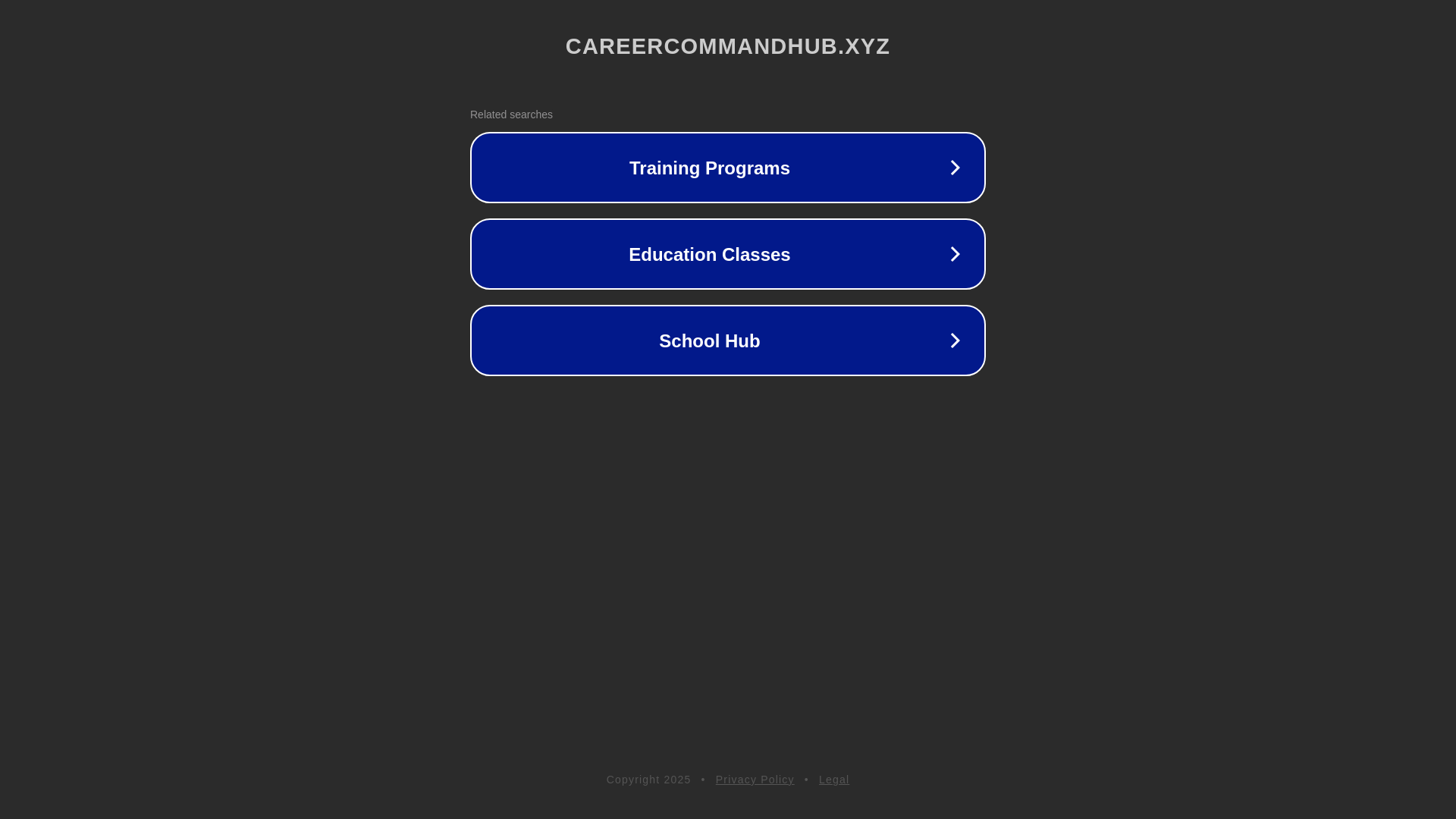 website screenshot of https://careercommandhub.xyz/