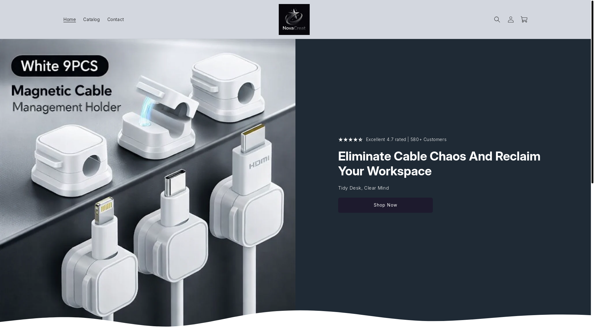 website screenshot of https://novacreat.com/