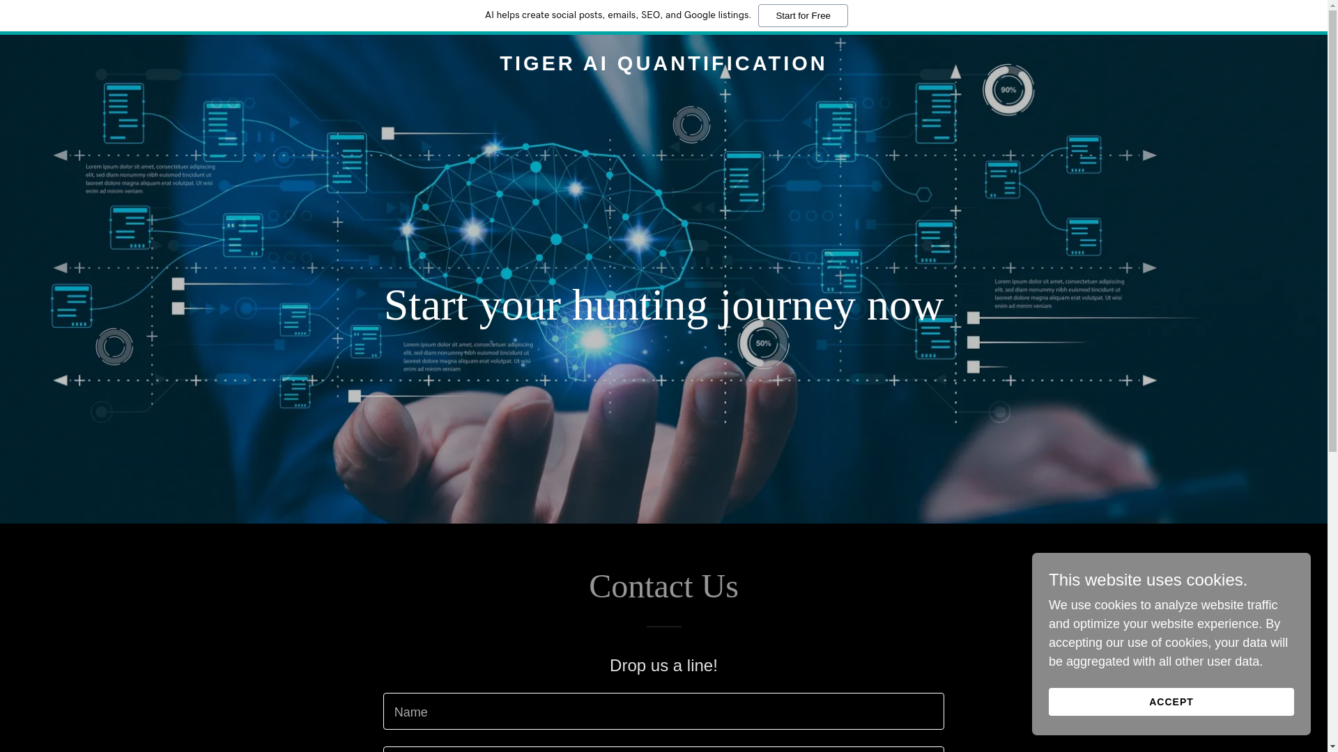 website screenshot of https://tiger-ai.vip/