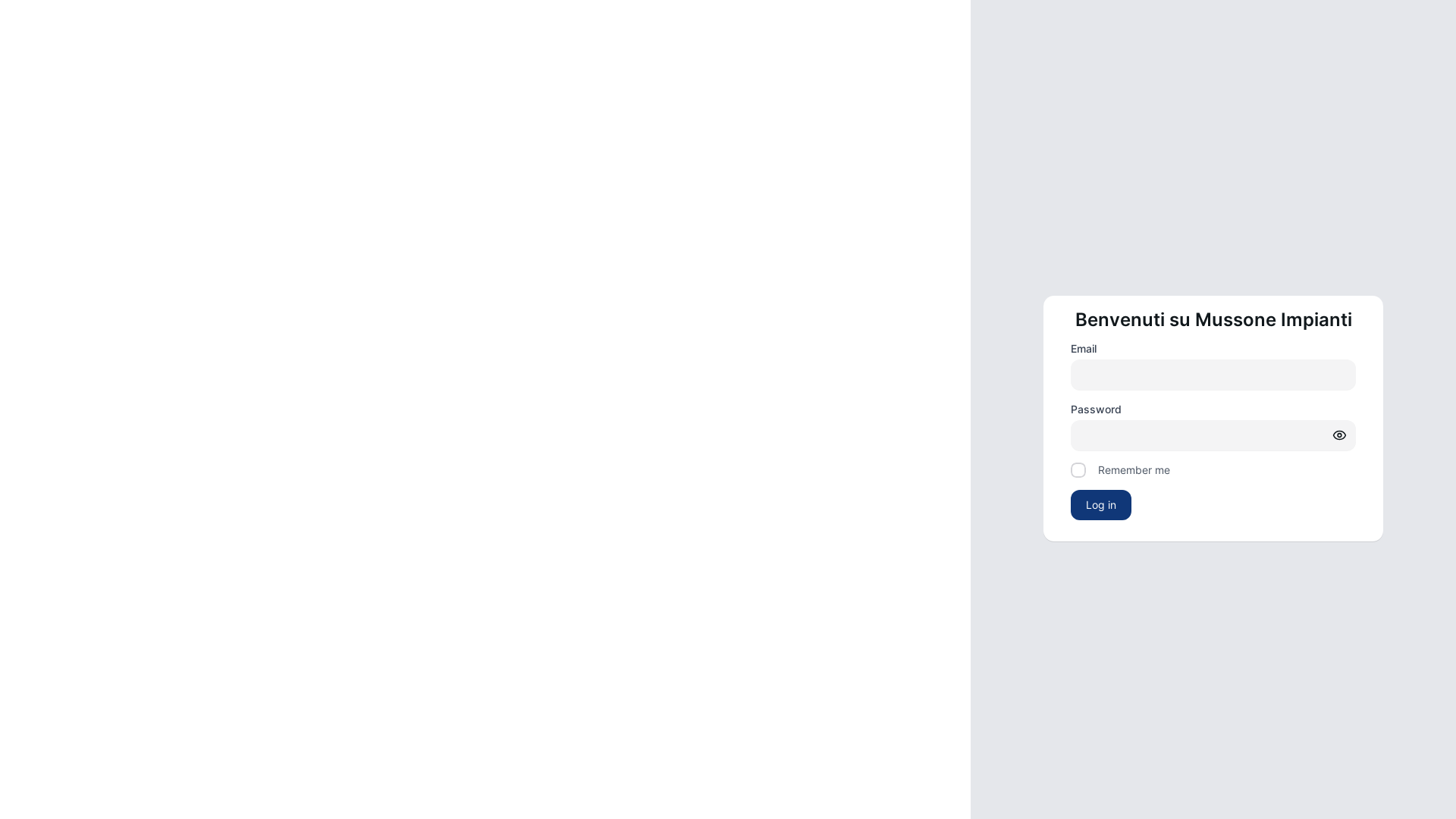 website screenshot of https://mussoneimpianti.it/