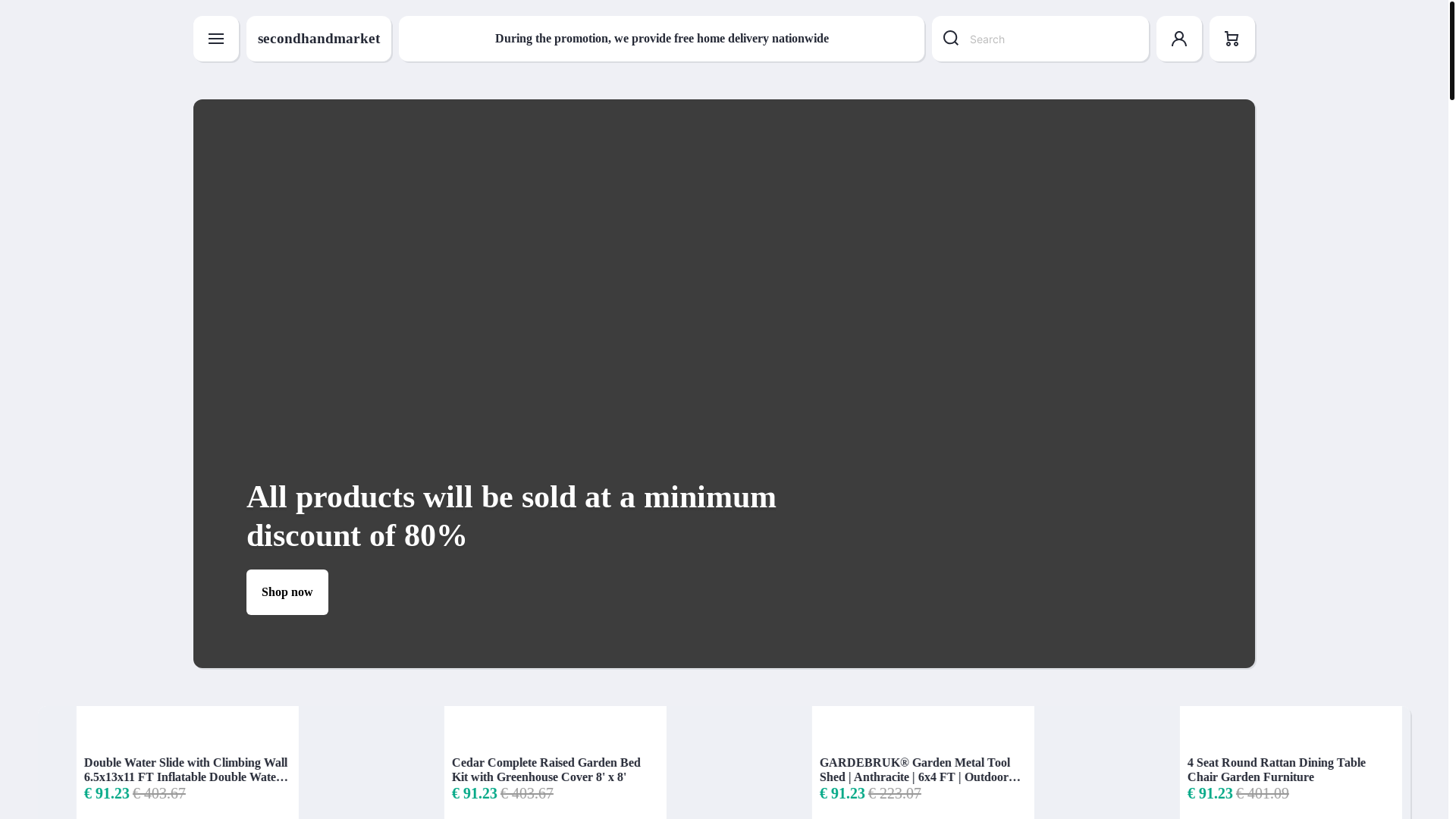 website screenshot of https://dailydiscountstore.vip/
