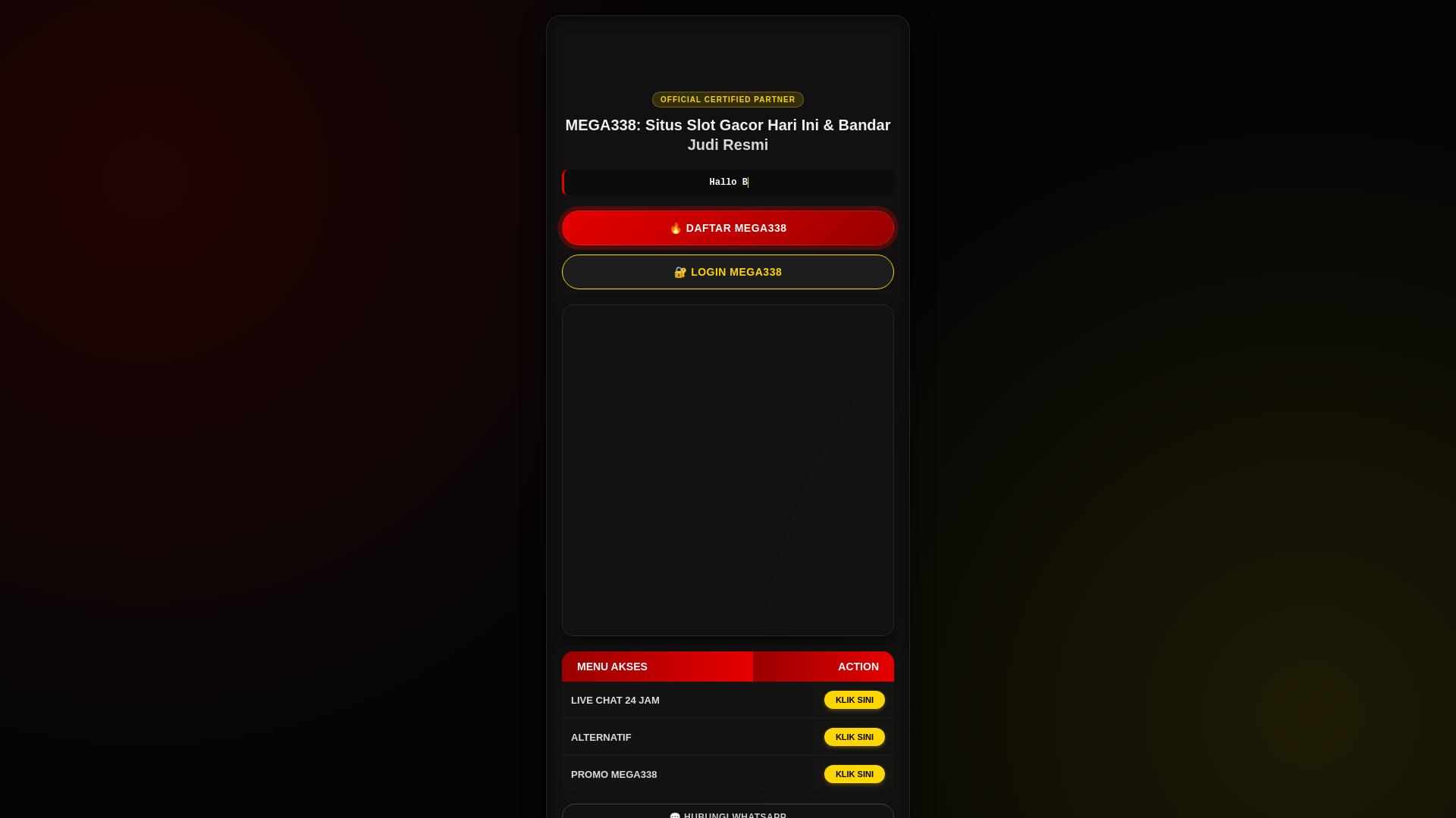 website screenshot of https://link-login-mega338.pages.dev/