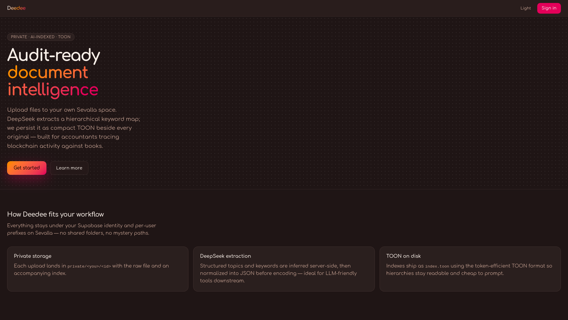website screenshot of https://deedee-4d8wt.sevalla.app
