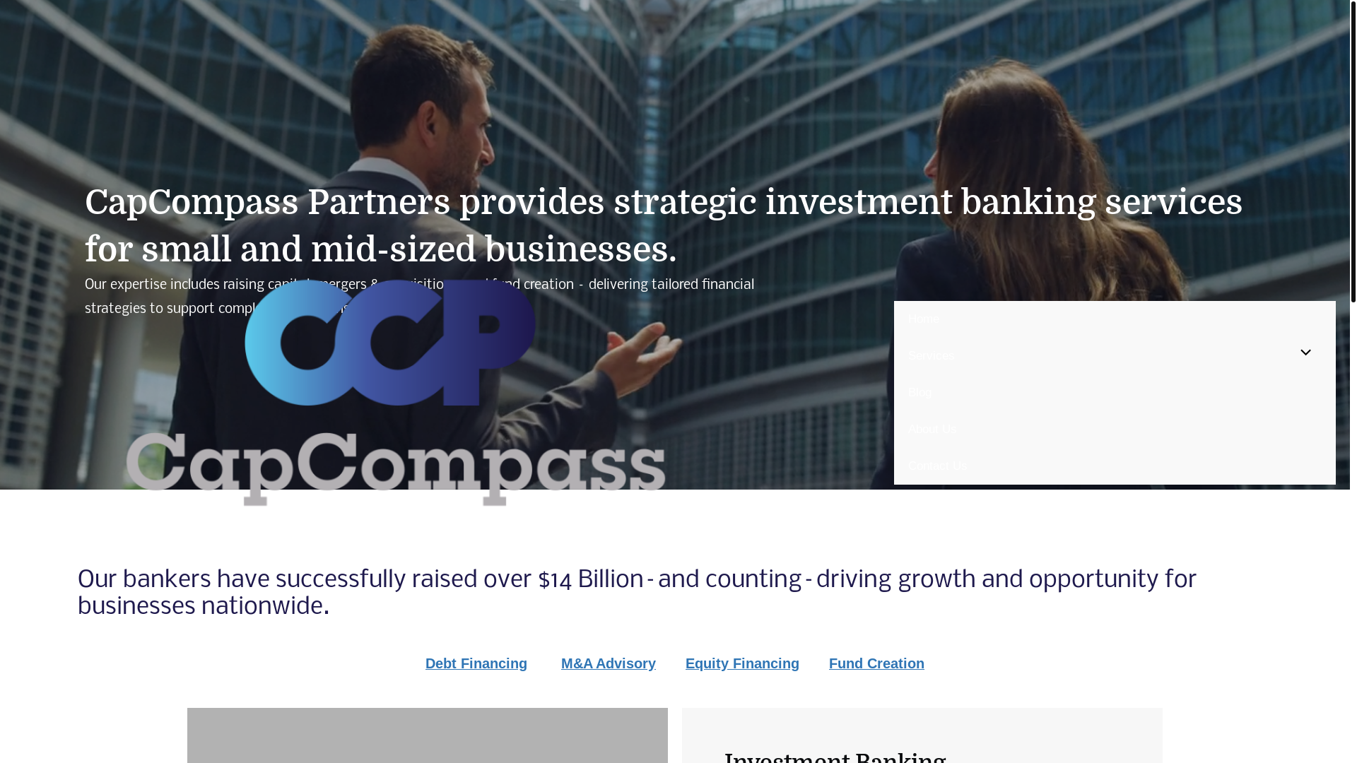 website screenshot of https://capcompassstrategic.com/
