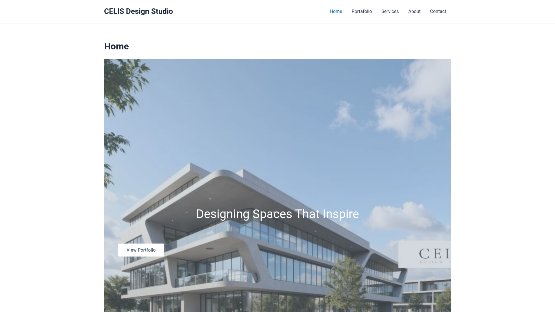 website screenshot of https://celisdesignstudio.com/