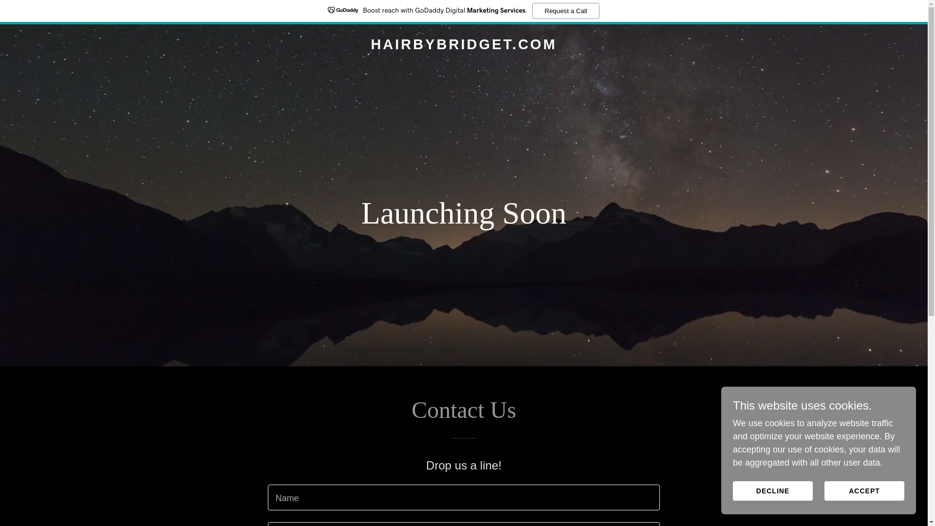 website screenshot of https://hairbybridget.com/