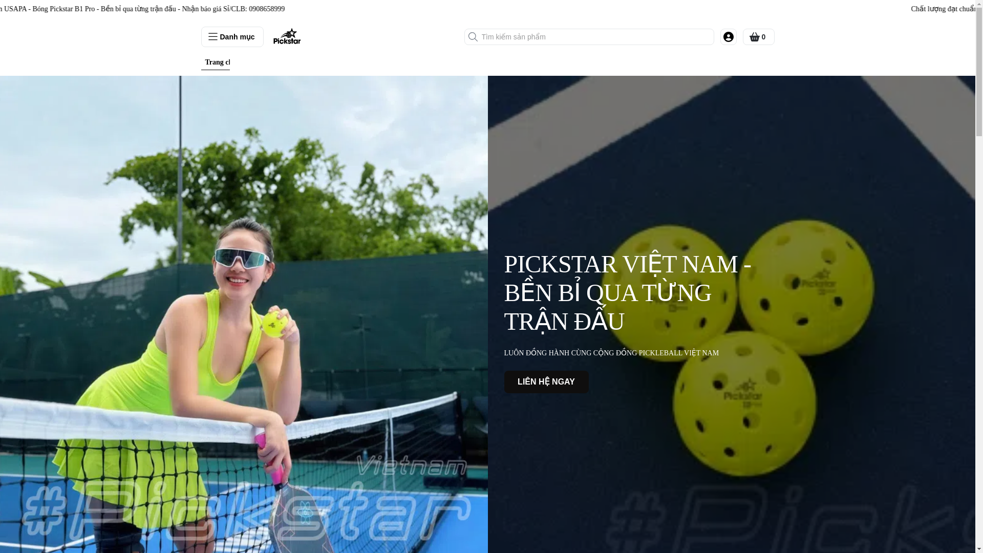 website screenshot of https://pickstar.com.vn/