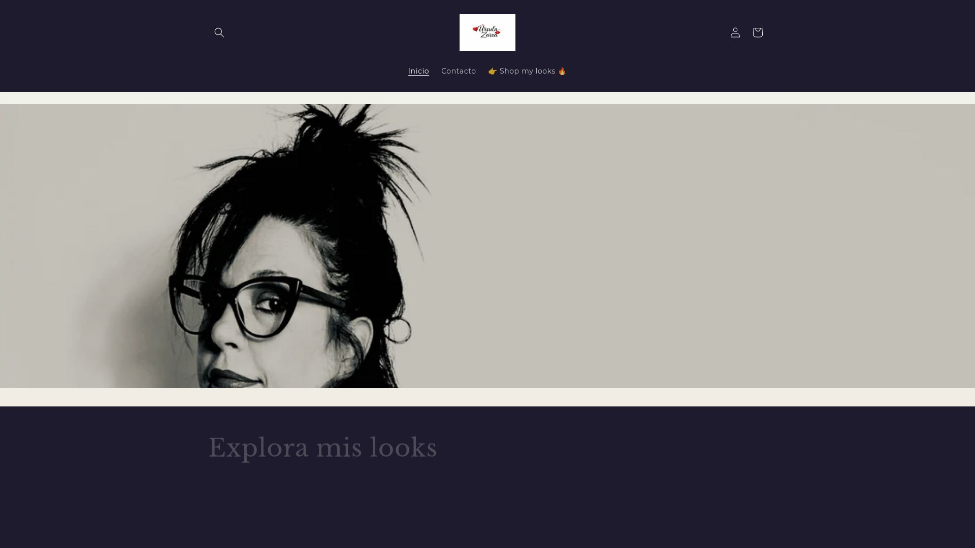 website screenshot of https://ursulazarza.com/