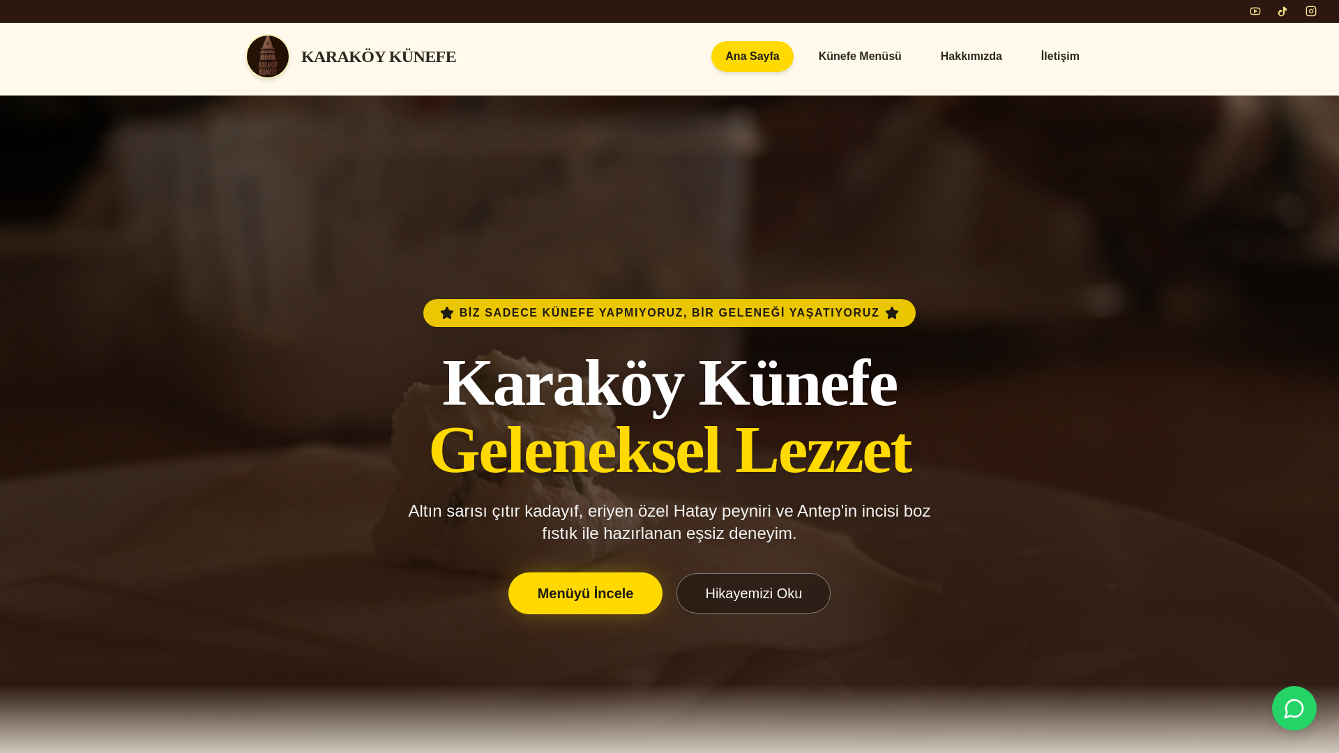 website screenshot of https://karakoykunefe.com/