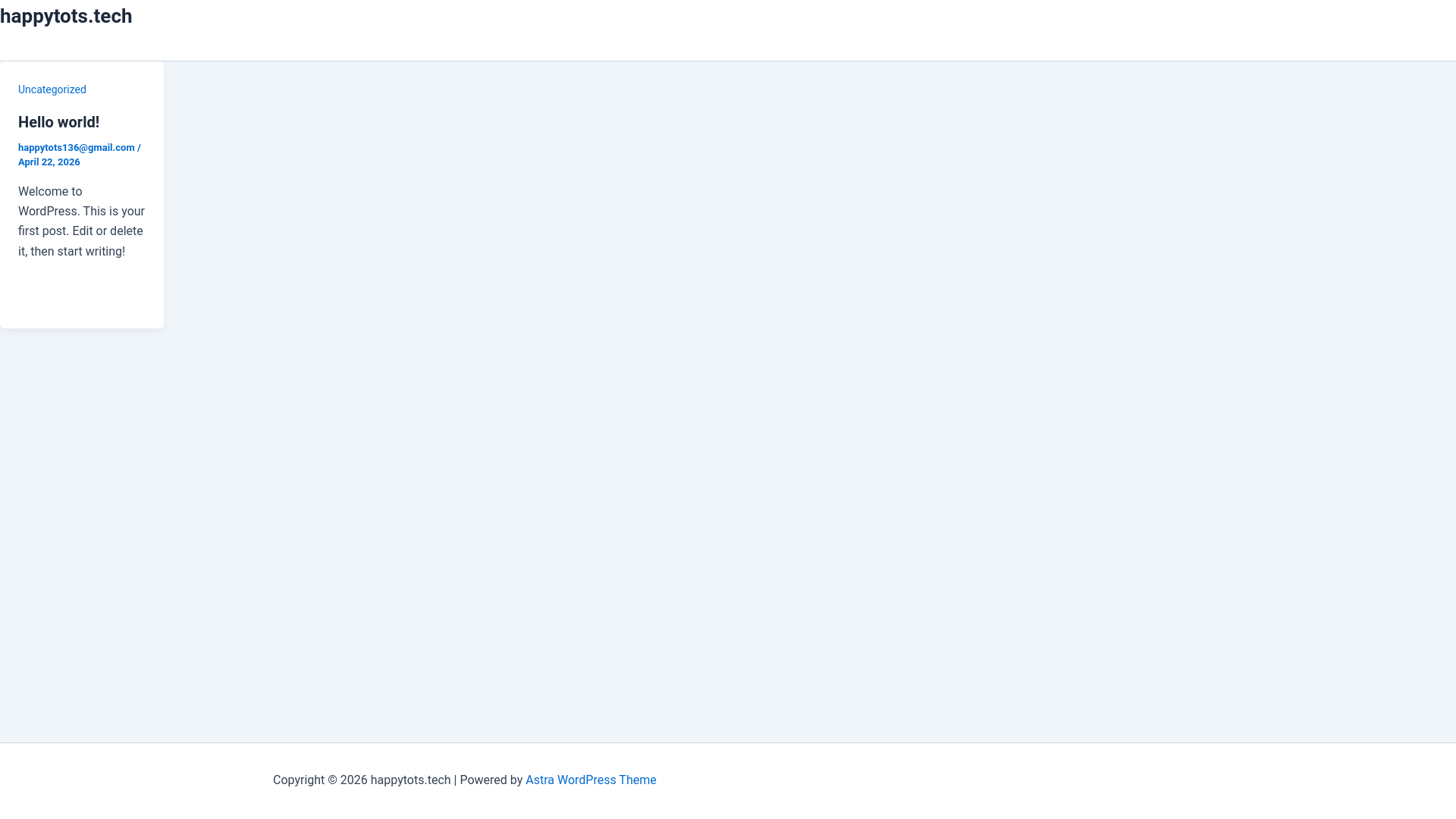 website screenshot of https://happytots.tech/