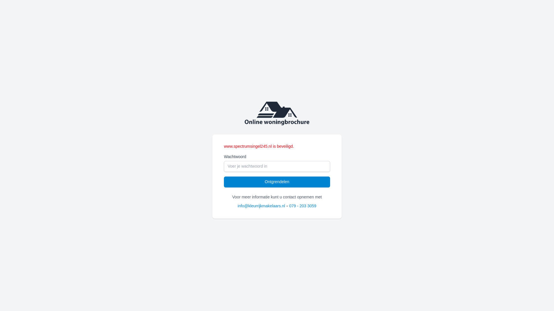 website screenshot of https://spectrumsingel245.nl/