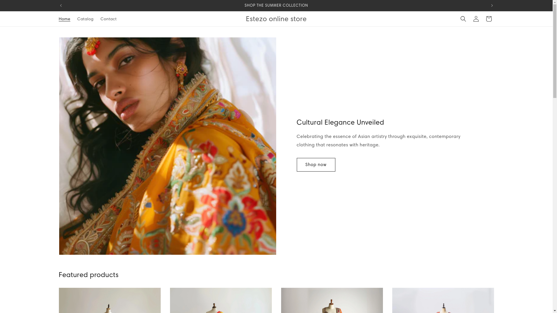 website screenshot of https://estezo.store/