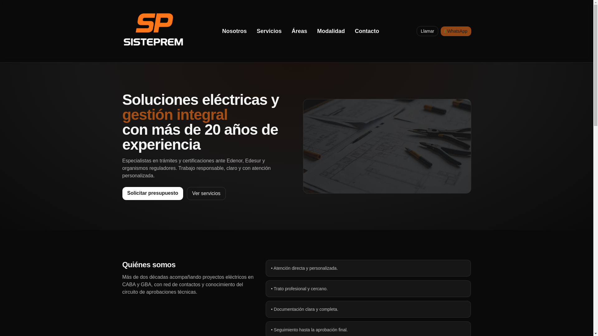 website screenshot of https://sisteprem.ar/