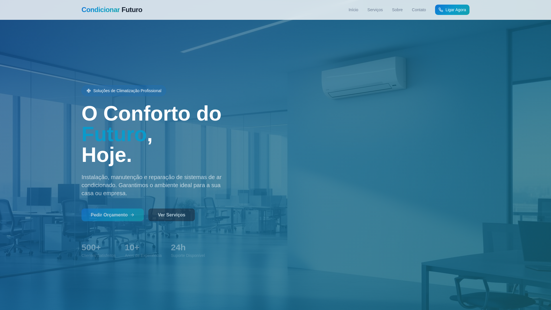 website screenshot of https://condicionarfuturo.com.br/