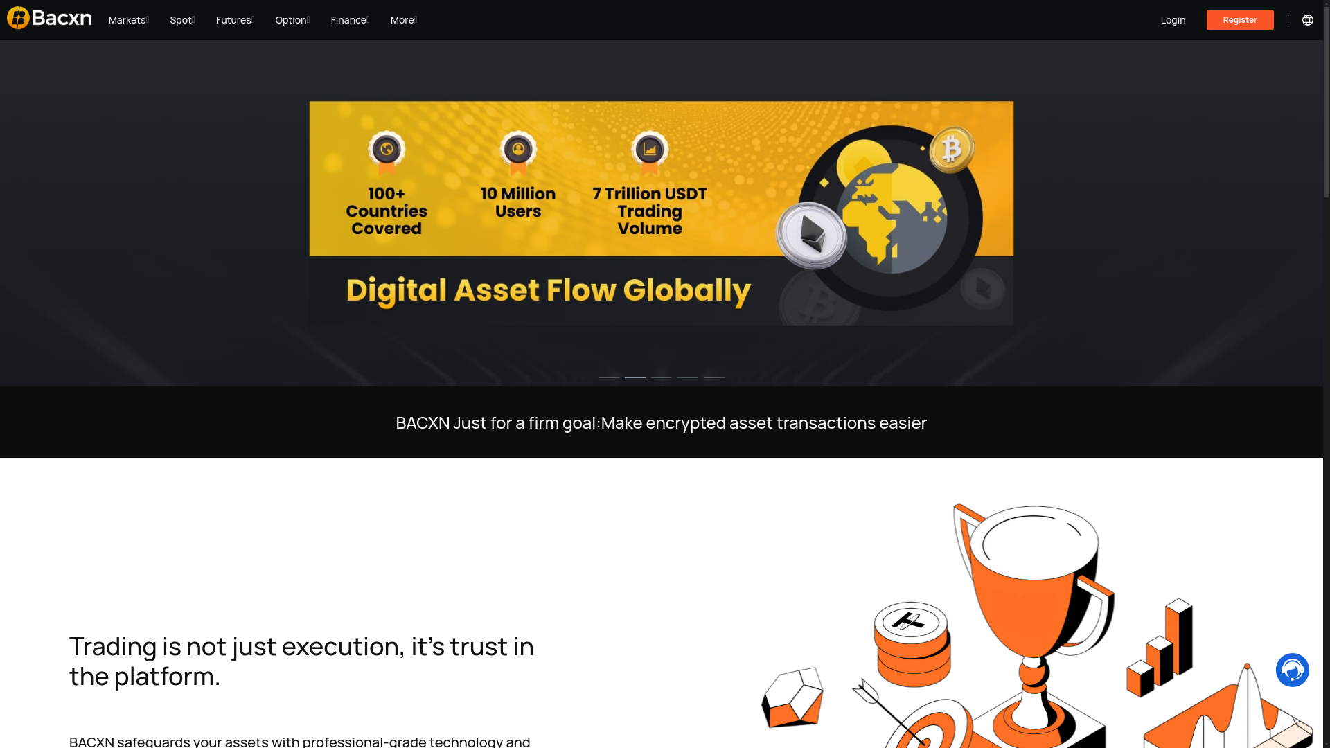 website screenshot of https://baxcnct.com/