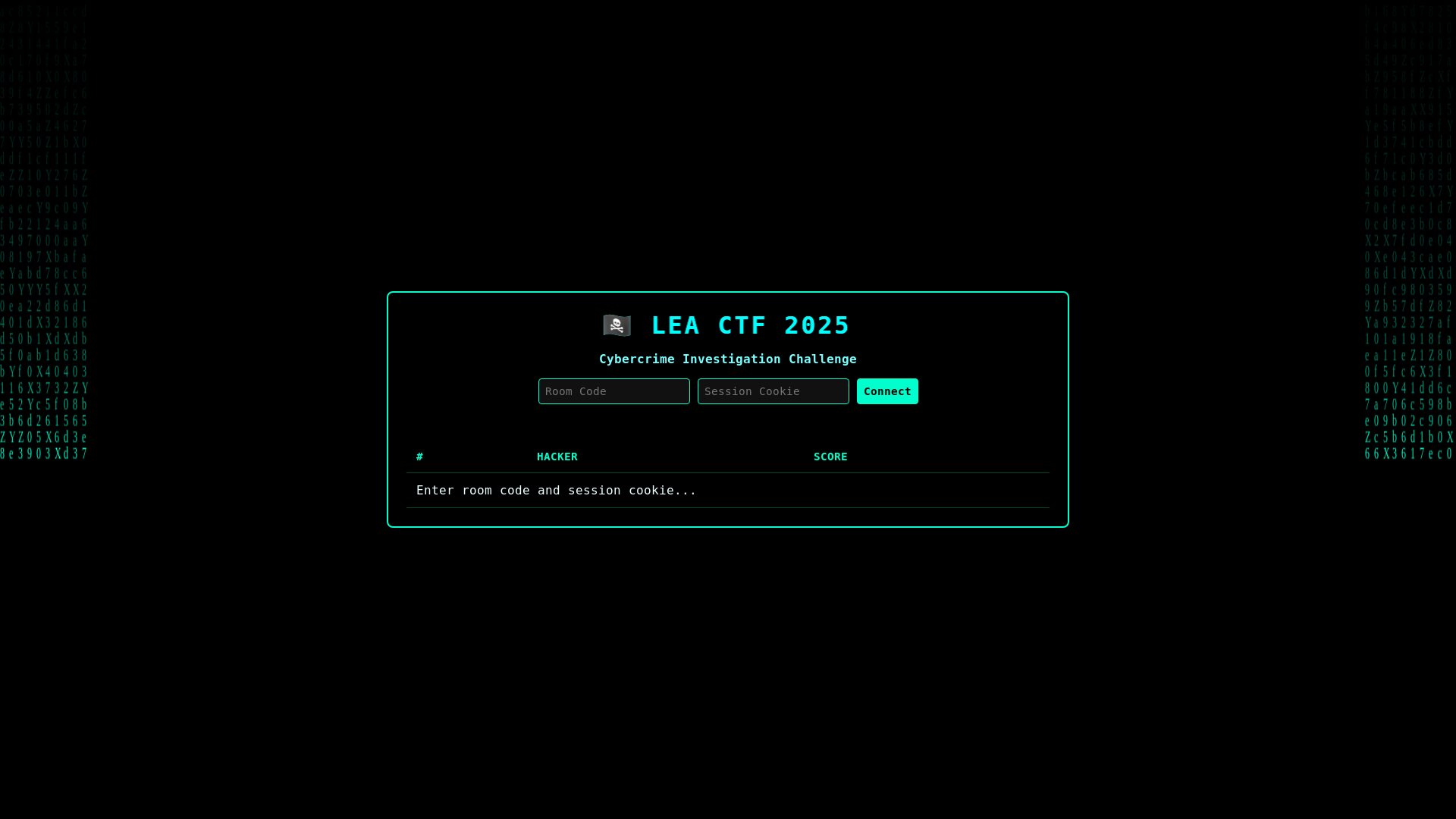 website screenshot of https://leactf-leaderboard.pages.dev/