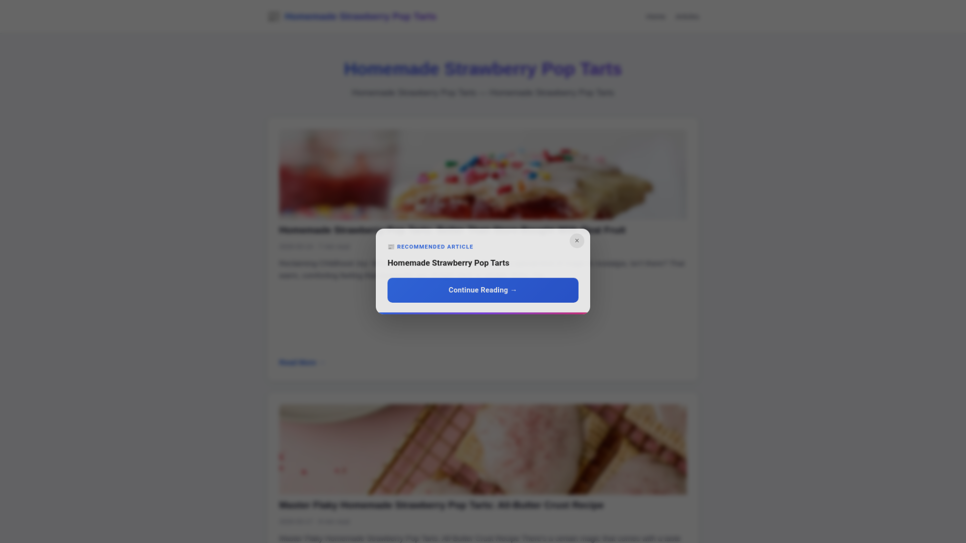 website screenshot of https://homemade-strawberry-pop-tarts.pages.dev/