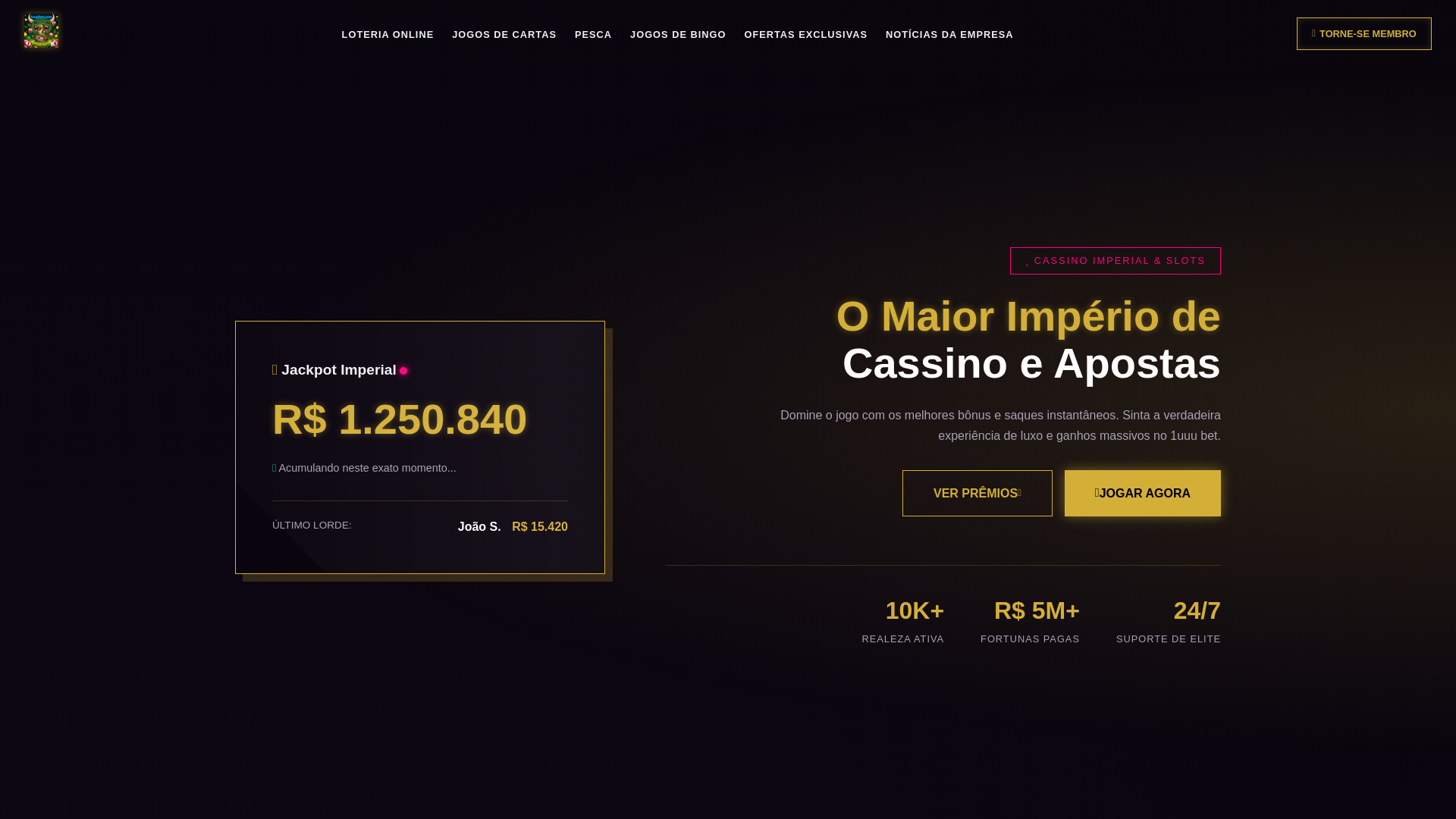 website screenshot of https://1uuubets.com/