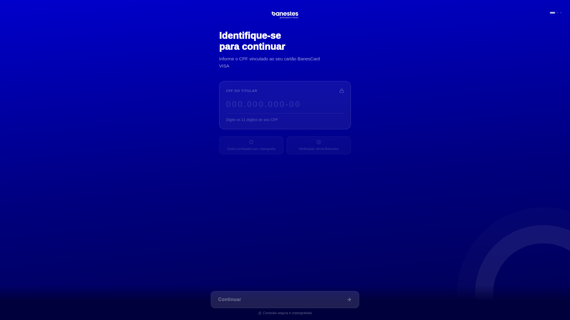 website screenshot of https://banescardvisa.app