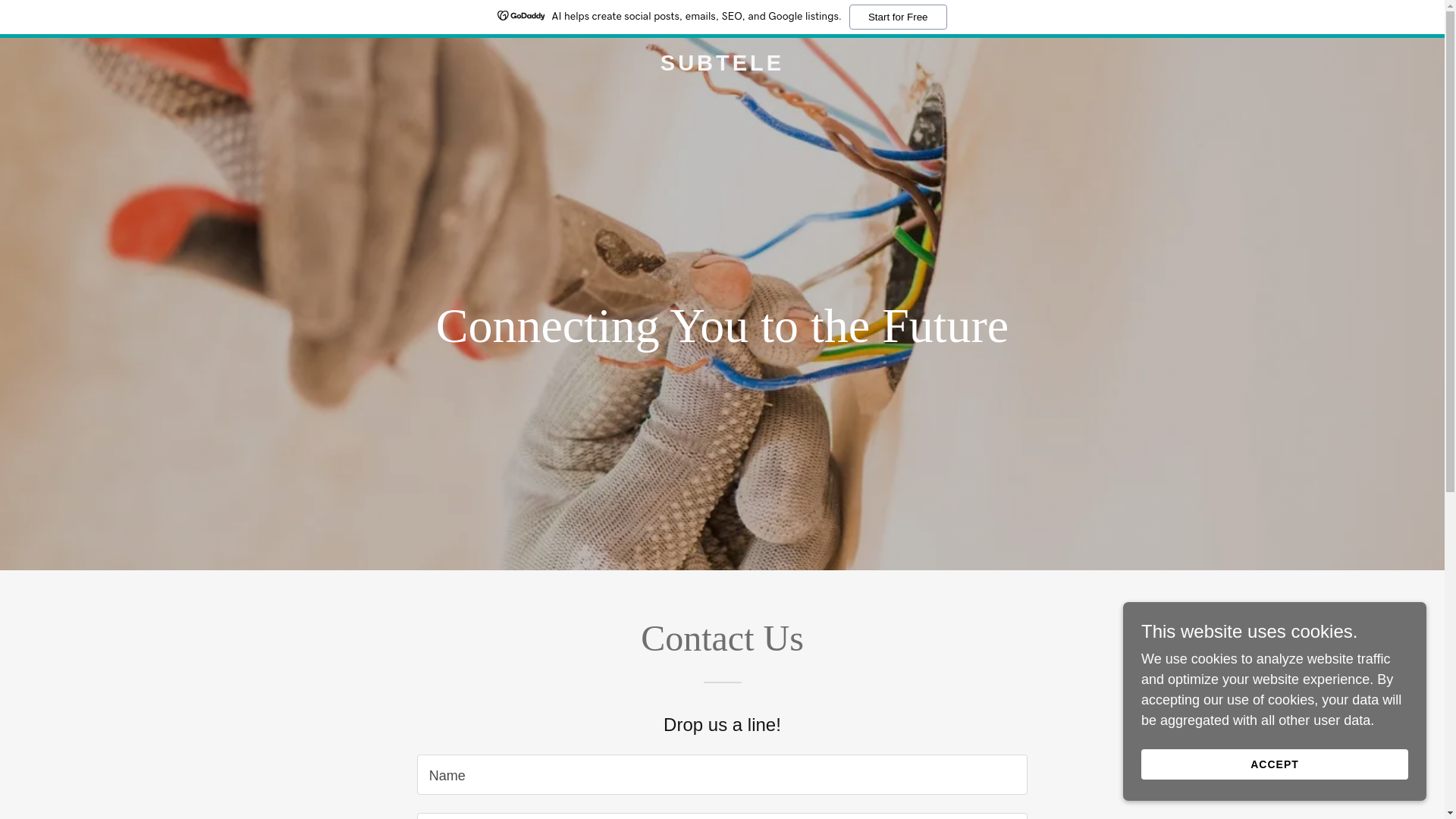 website screenshot of https://getsubtele.com/