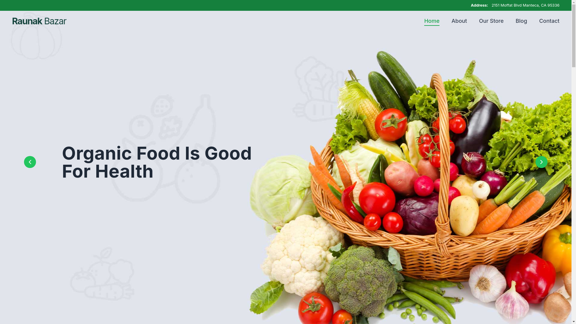website screenshot of https://raunakbazar.pages.dev/