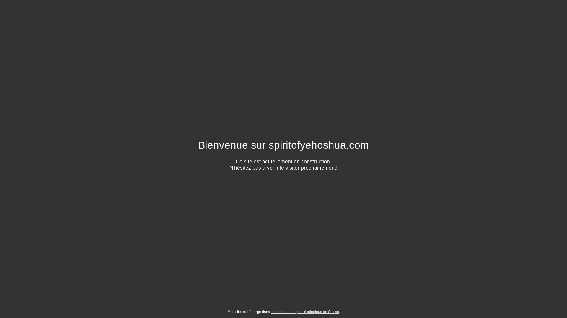 website screenshot of https://spiritofyehoshua.com/