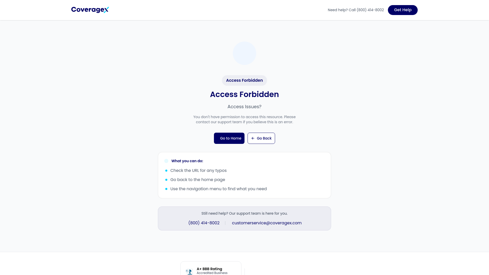 website screenshot of https://coveragescout.info