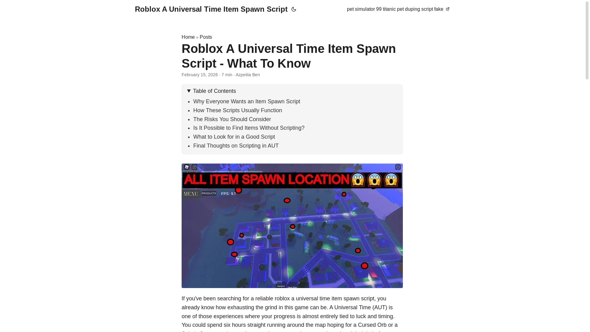 website screenshot of https://roblox-a-universal-time-item-spawn-script.pages.dev/
