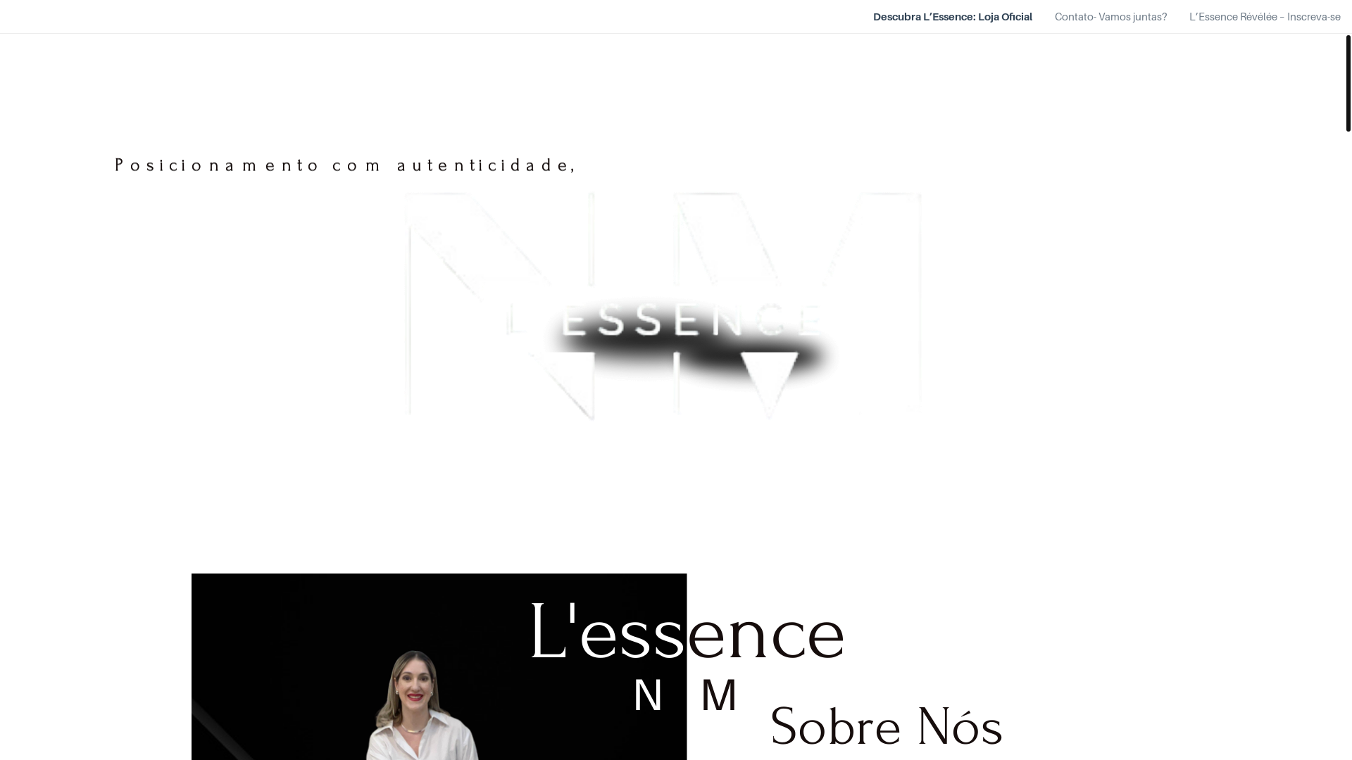 website screenshot of https://lessencenm.com/
